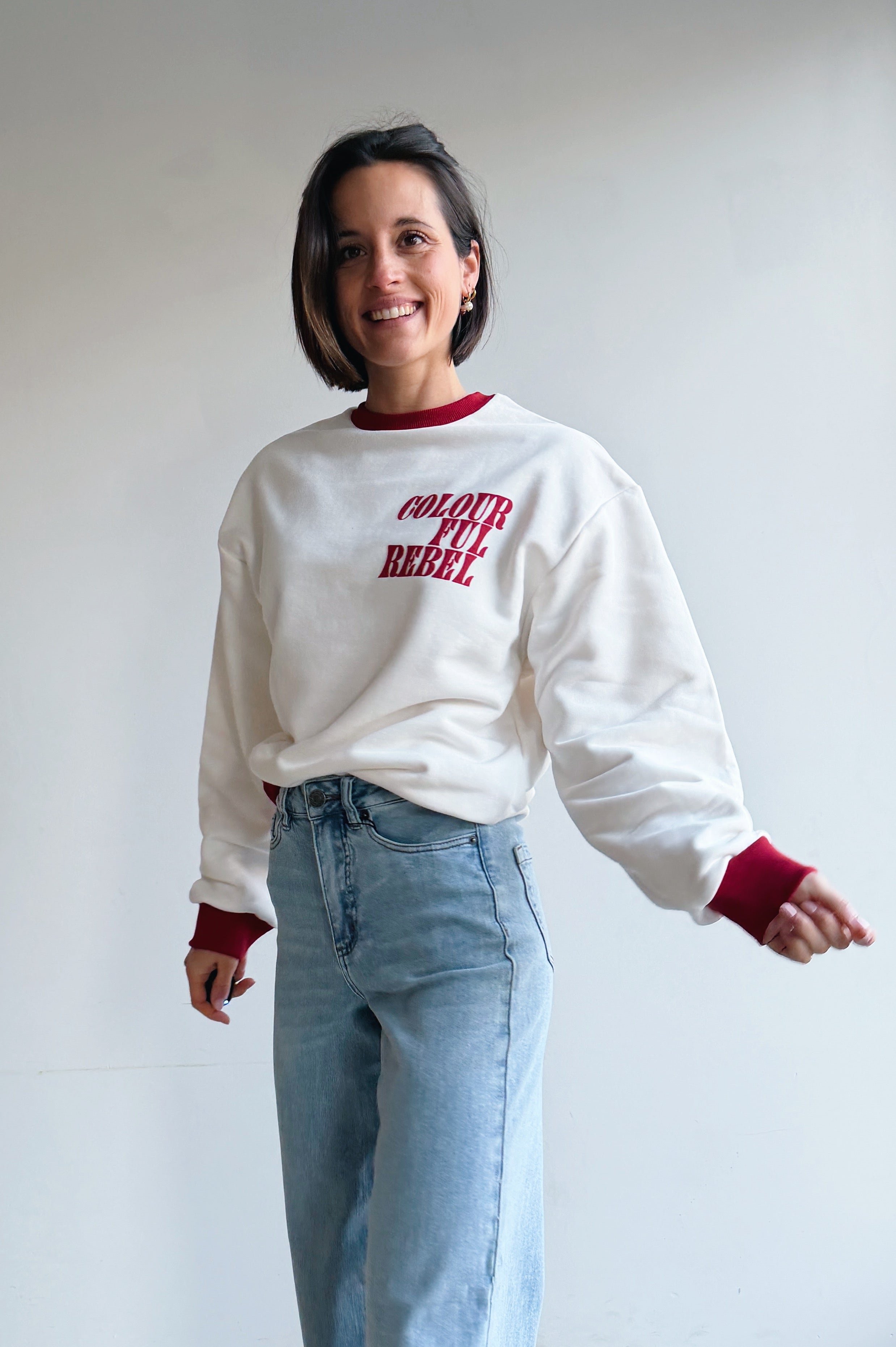 Logo rib sweater