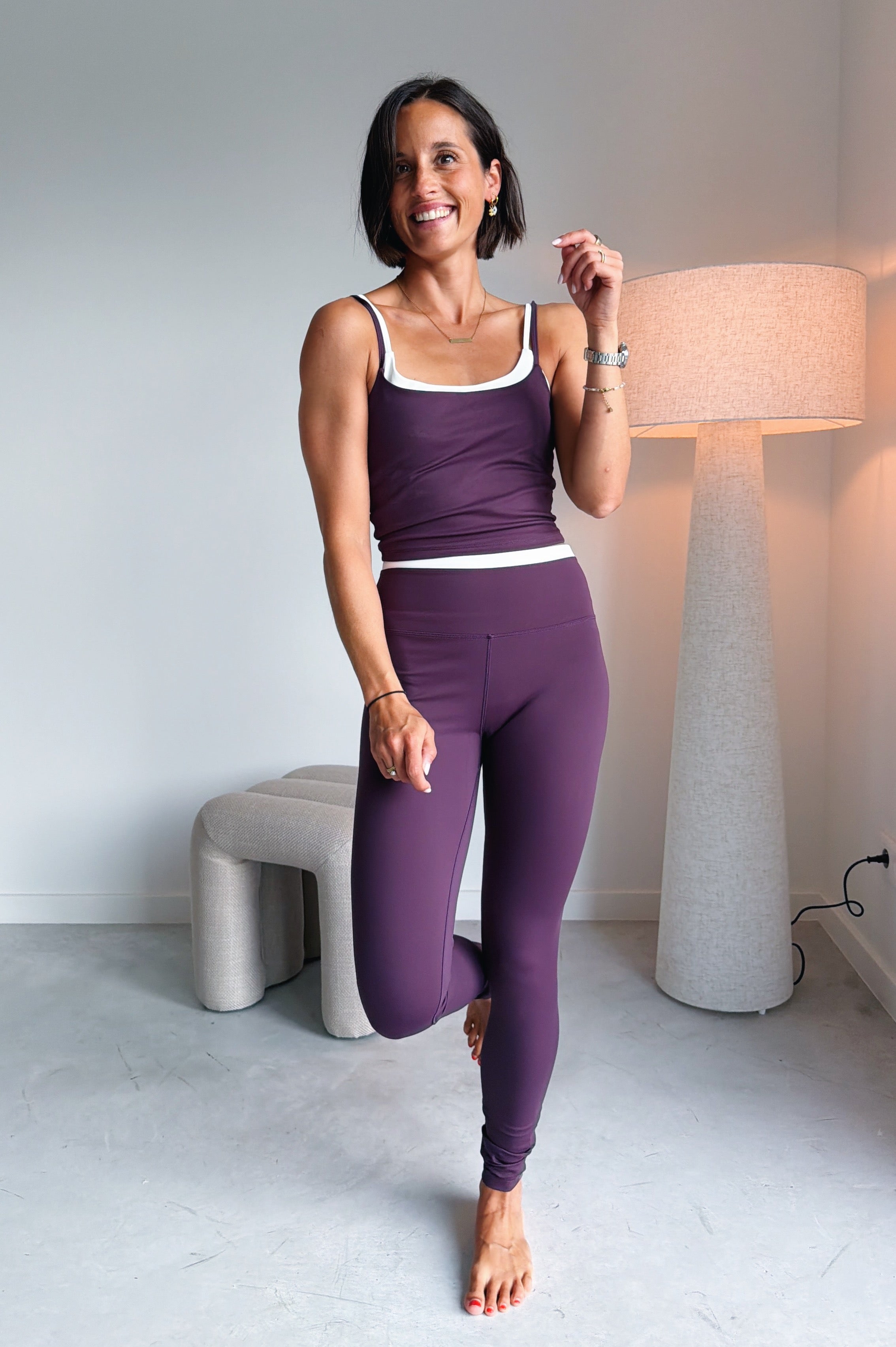 Bruna Legging mulberry wine