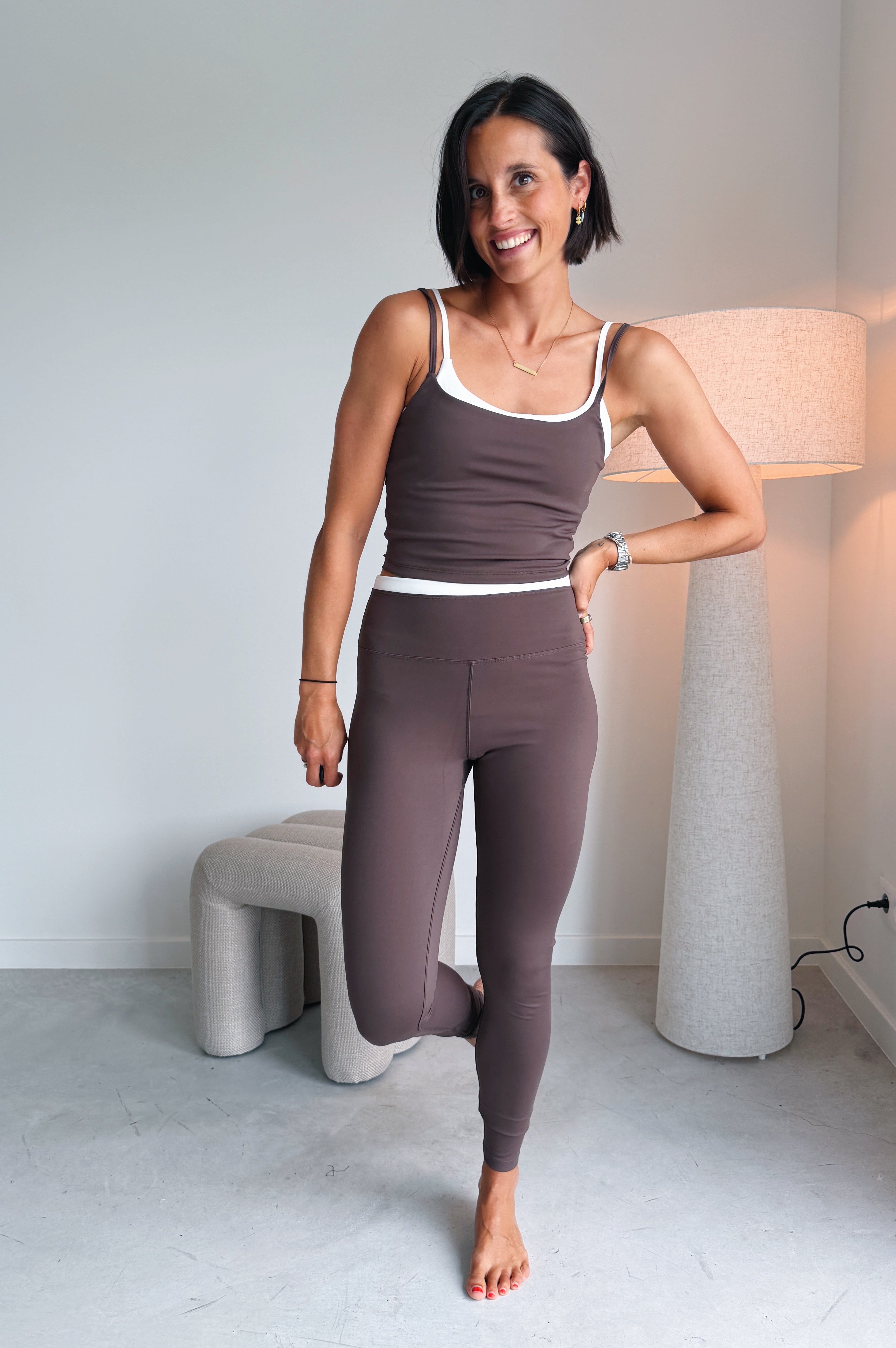 Bruna legging chocolade