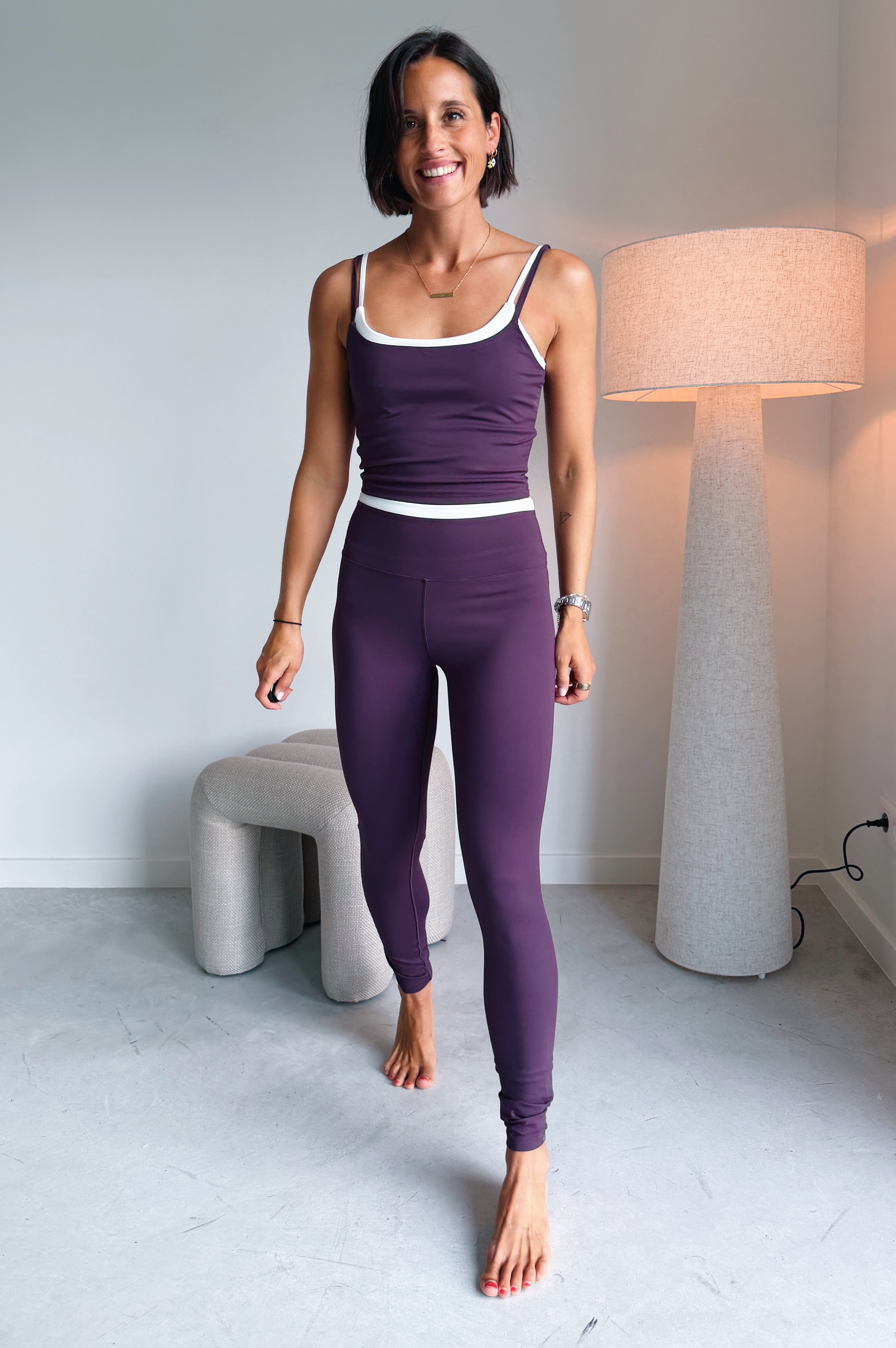 Bruna Legging mulberry wine