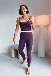 Bruna Legging mulberry wine