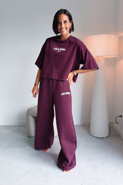 Stella t-shirt mulberry wine