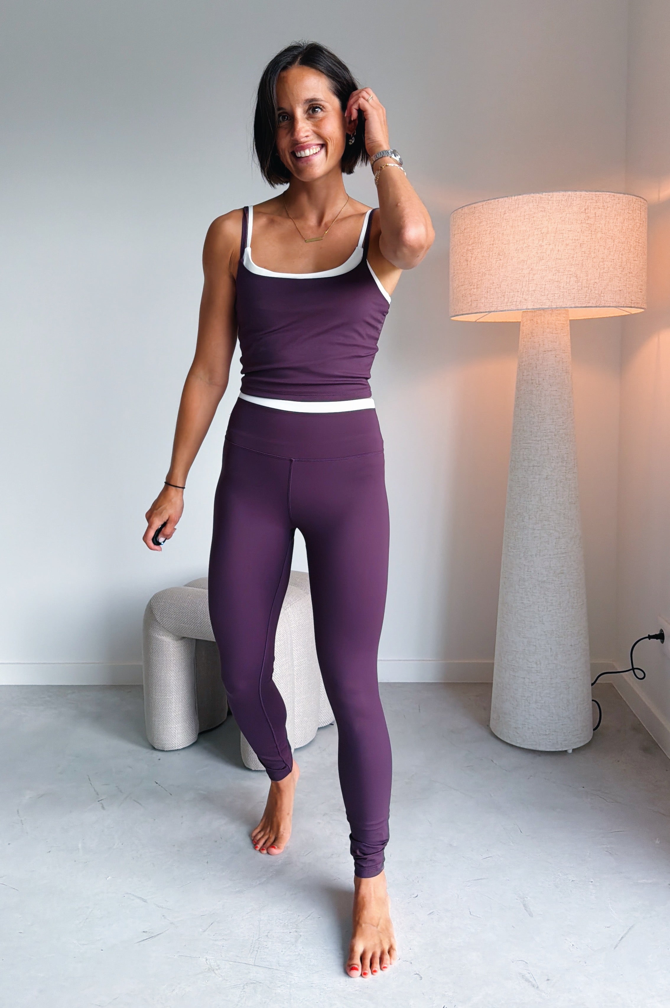 Bruna Legging mulberry wine