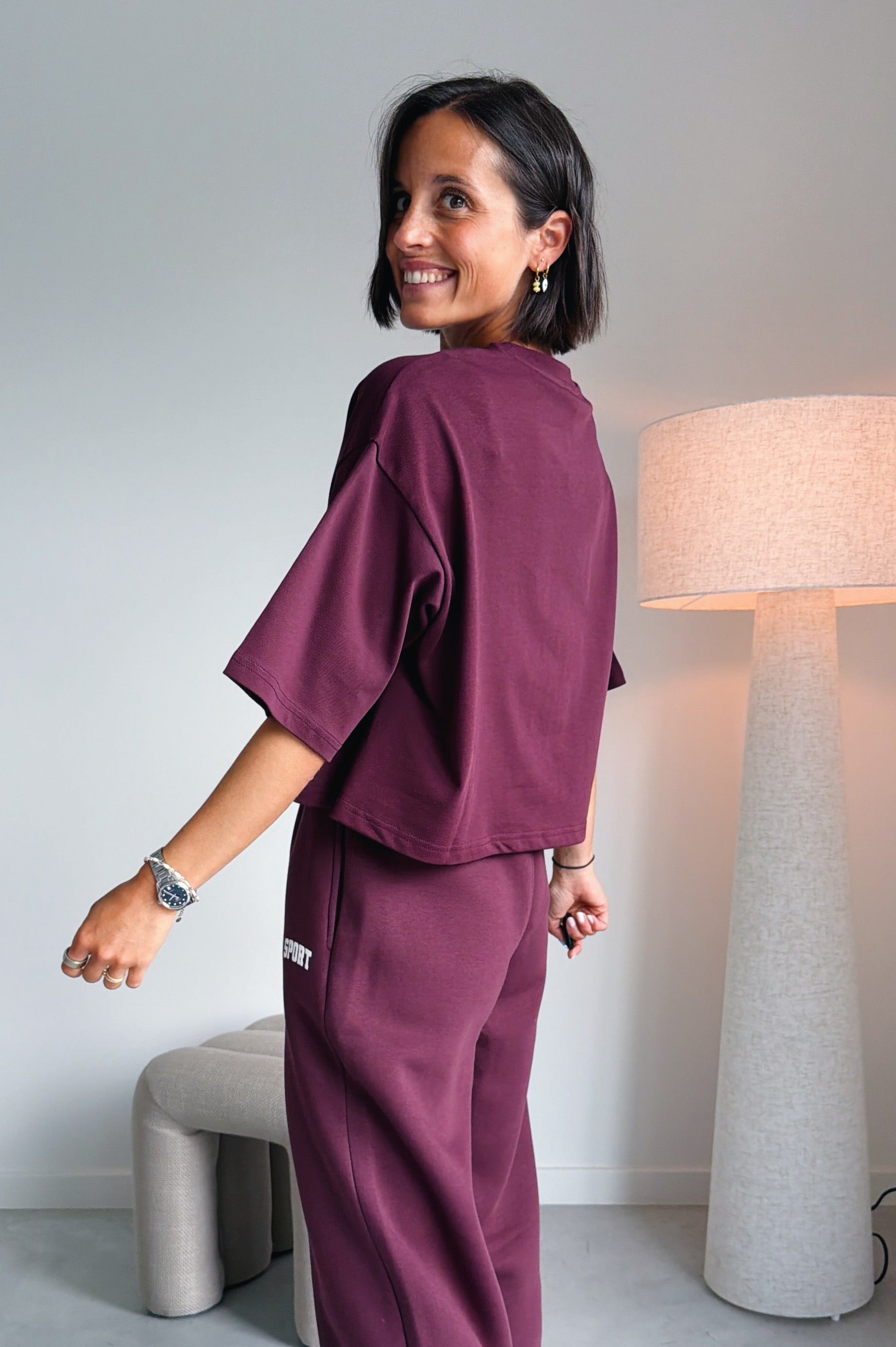 Stella t-shirt mulberry wine