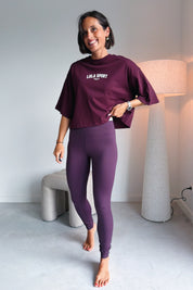 Bruna Legging mulberry wine