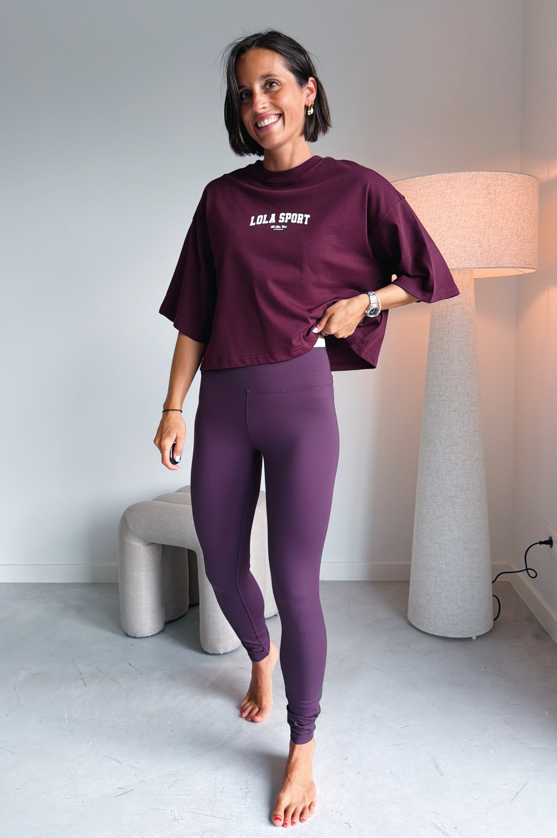 Bruna Legging mulberry wine