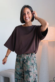 Chloe t-shirt chocolade