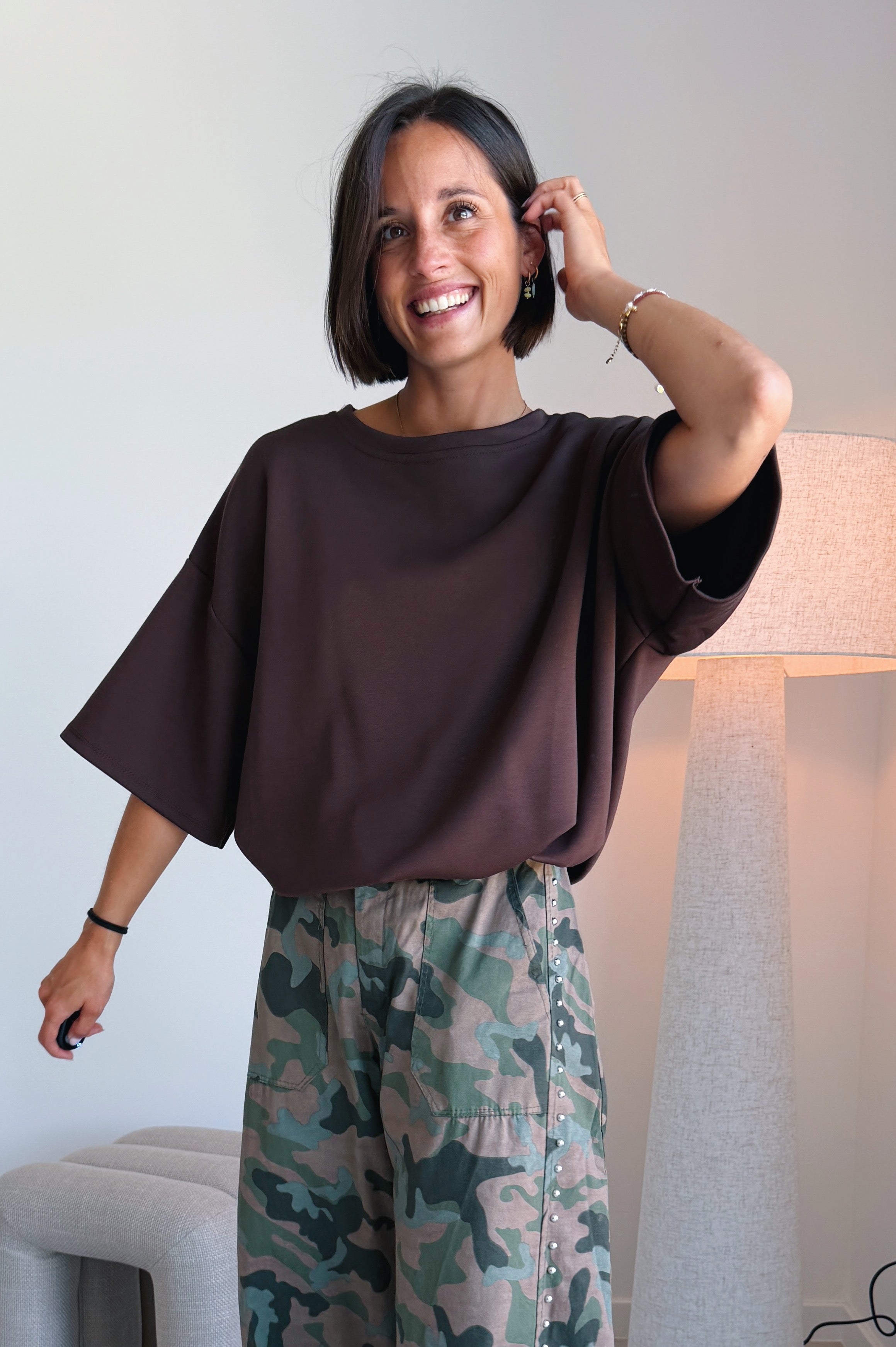 Chloe t-shirt chocolade