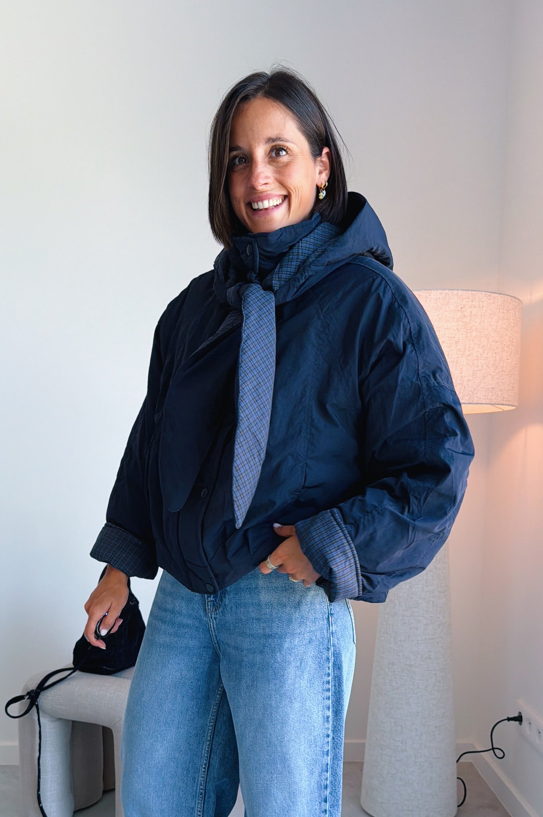 Talia jas blauw
