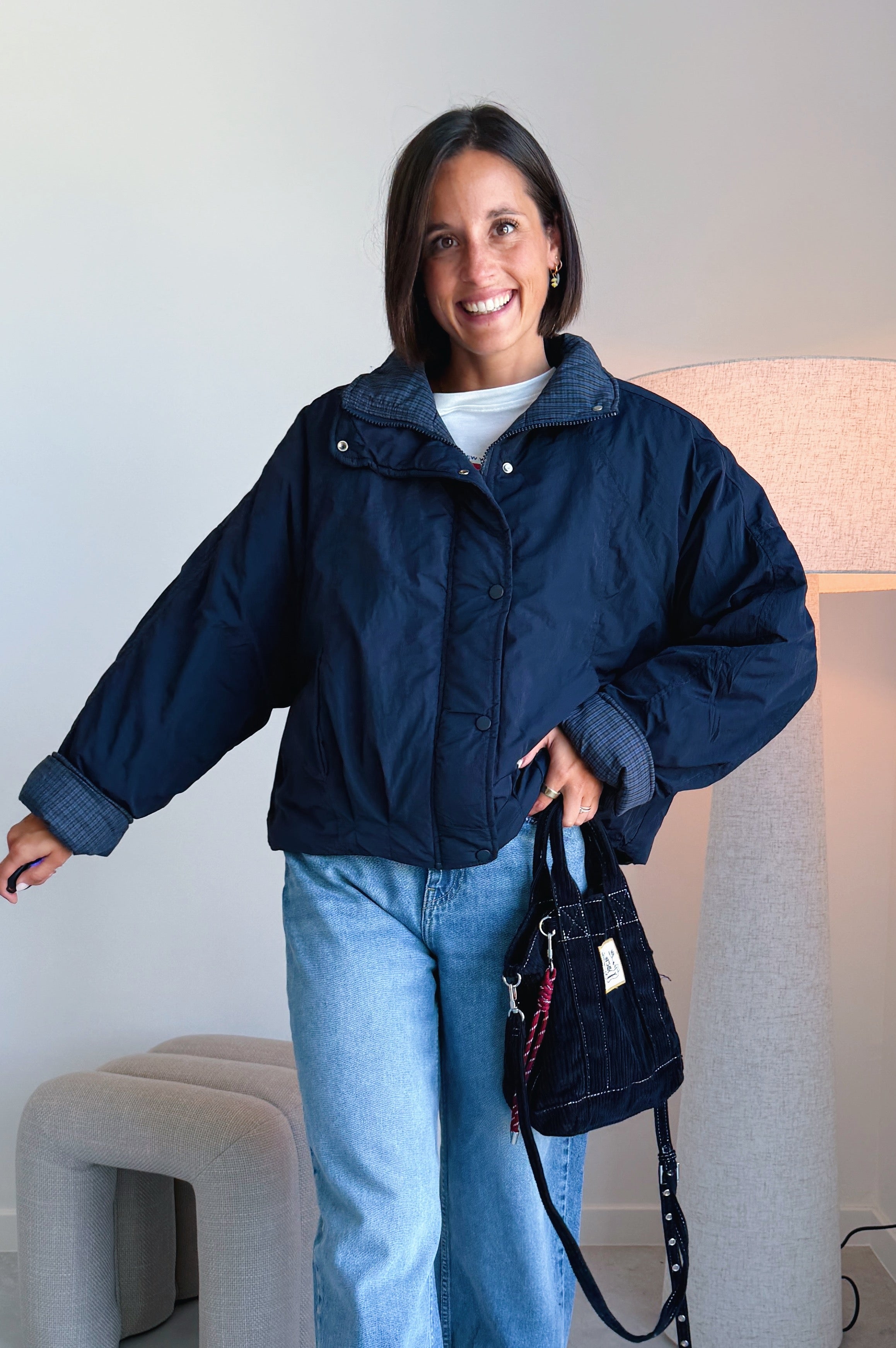 Talia jas blauw