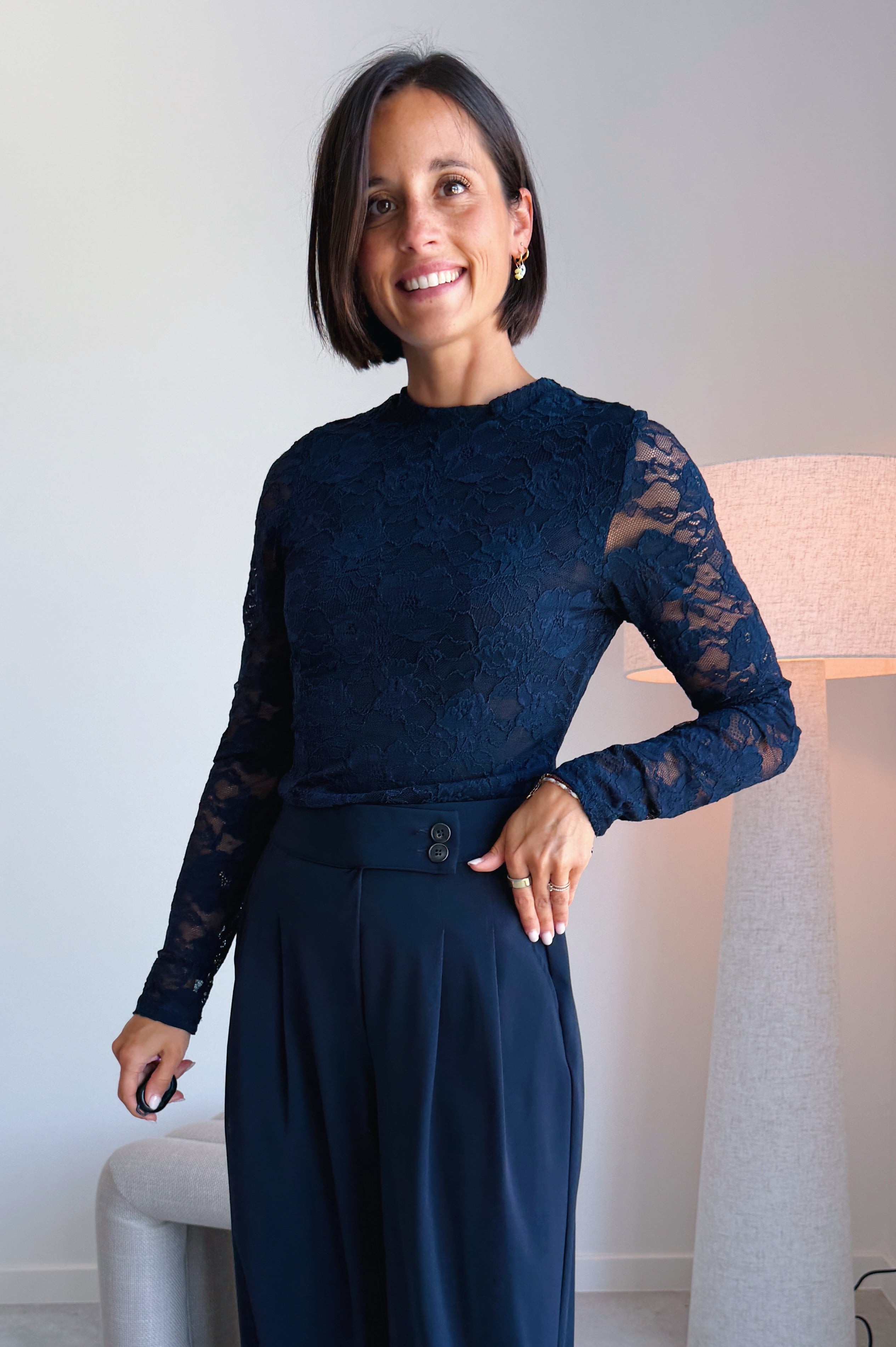 Irea top blauw