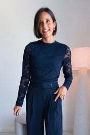 Irea top blauw