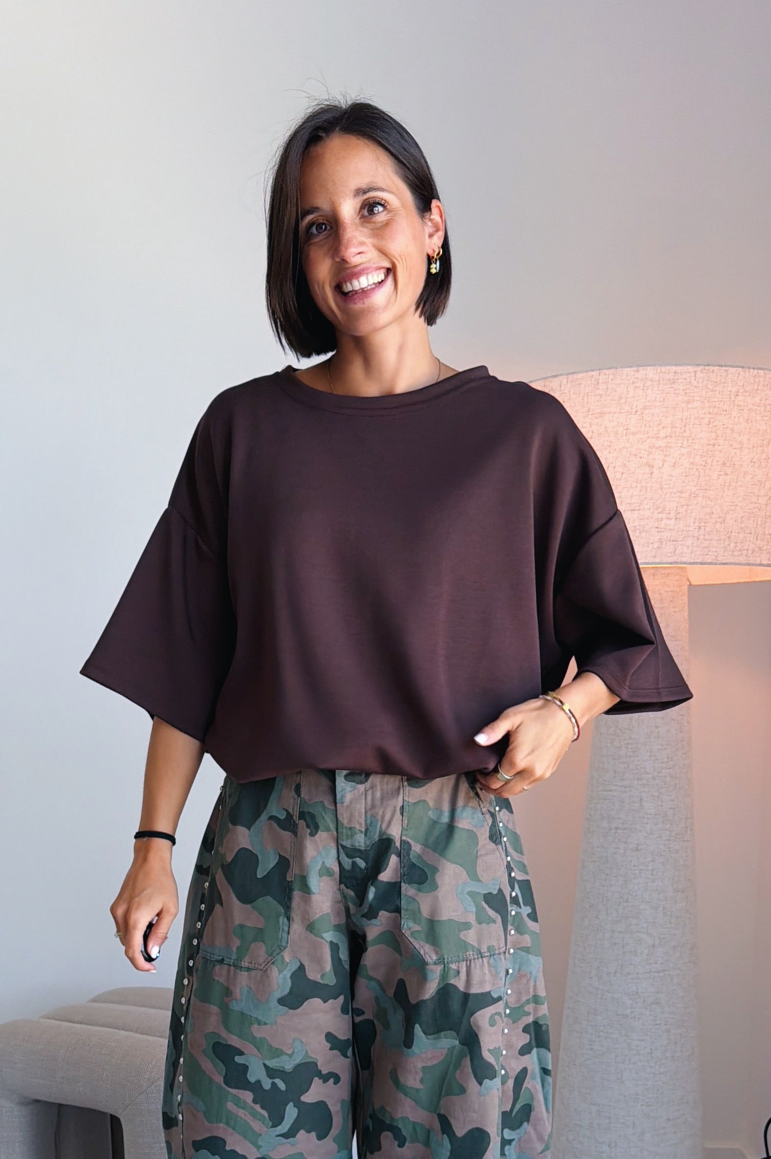 Chloe t-shirt chocolade