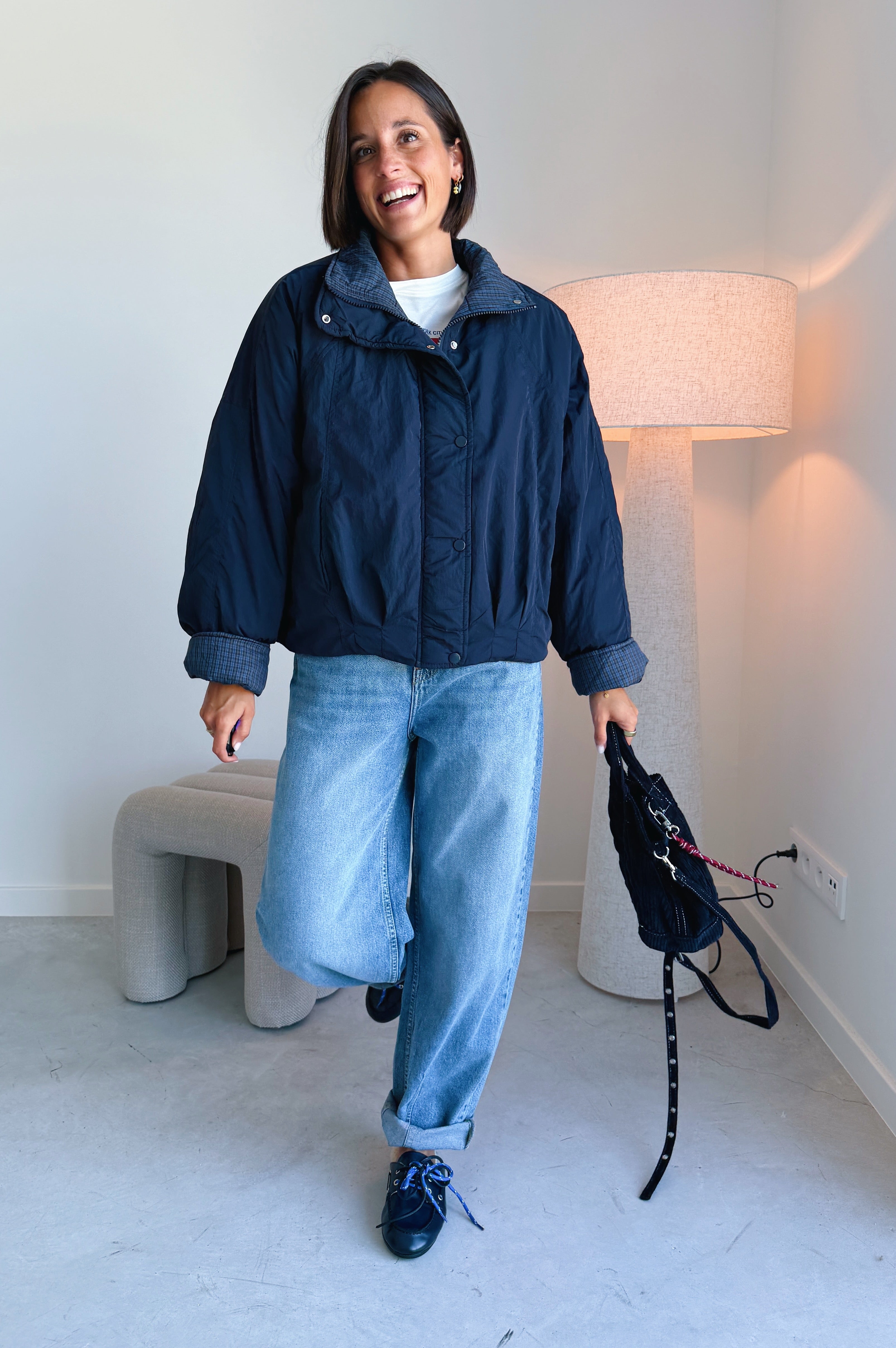 Talia jas blauw
