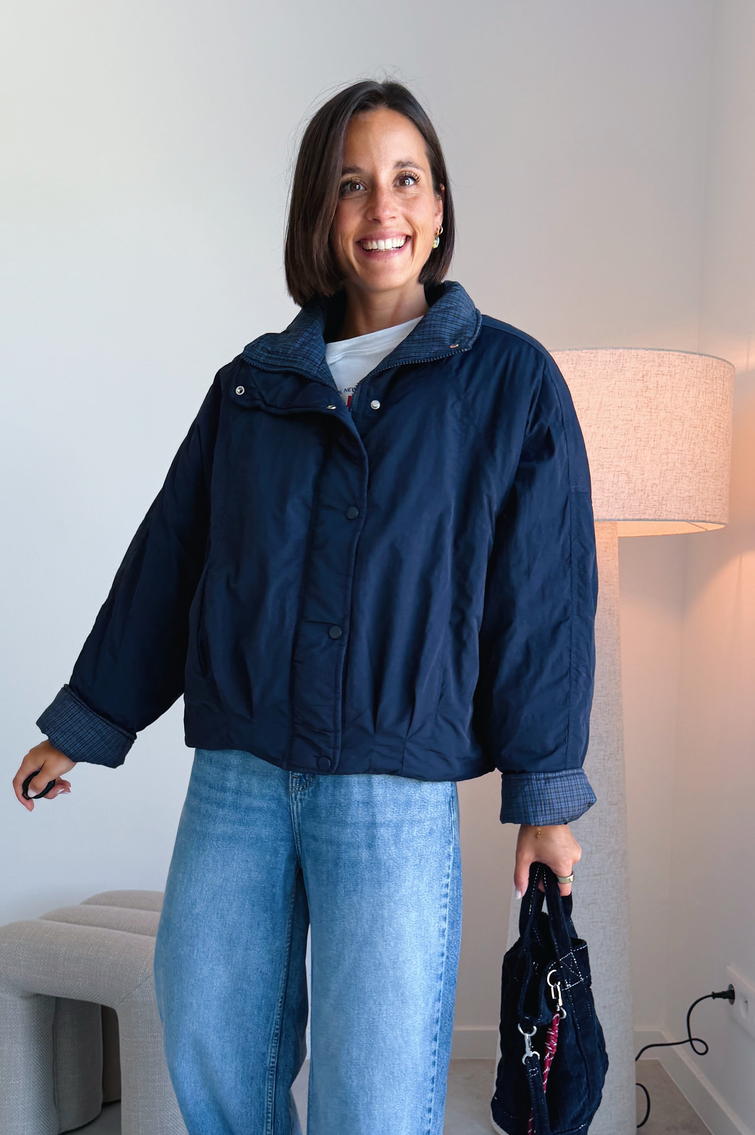 Talia jas blauw