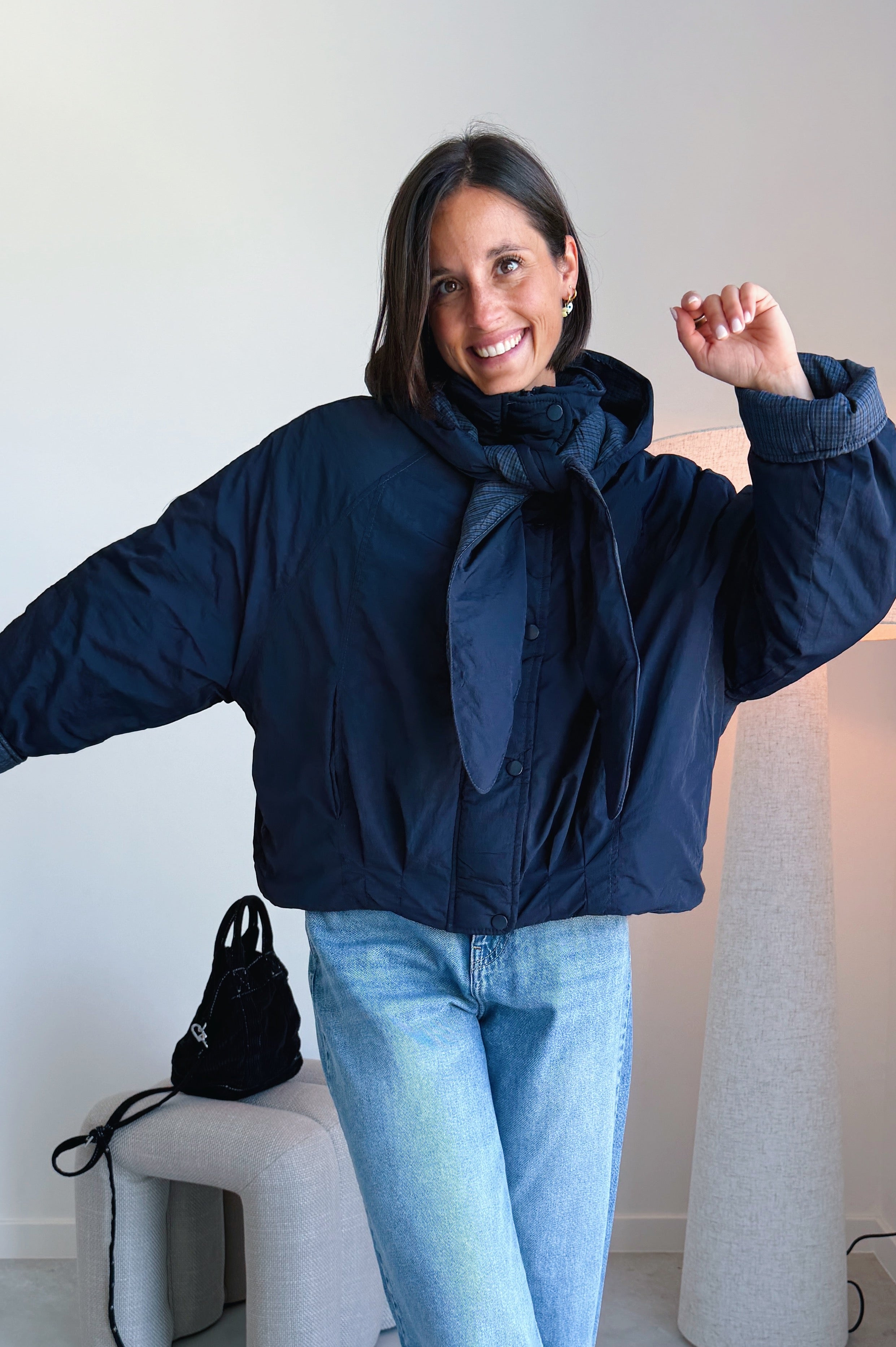 Talia jas blauw