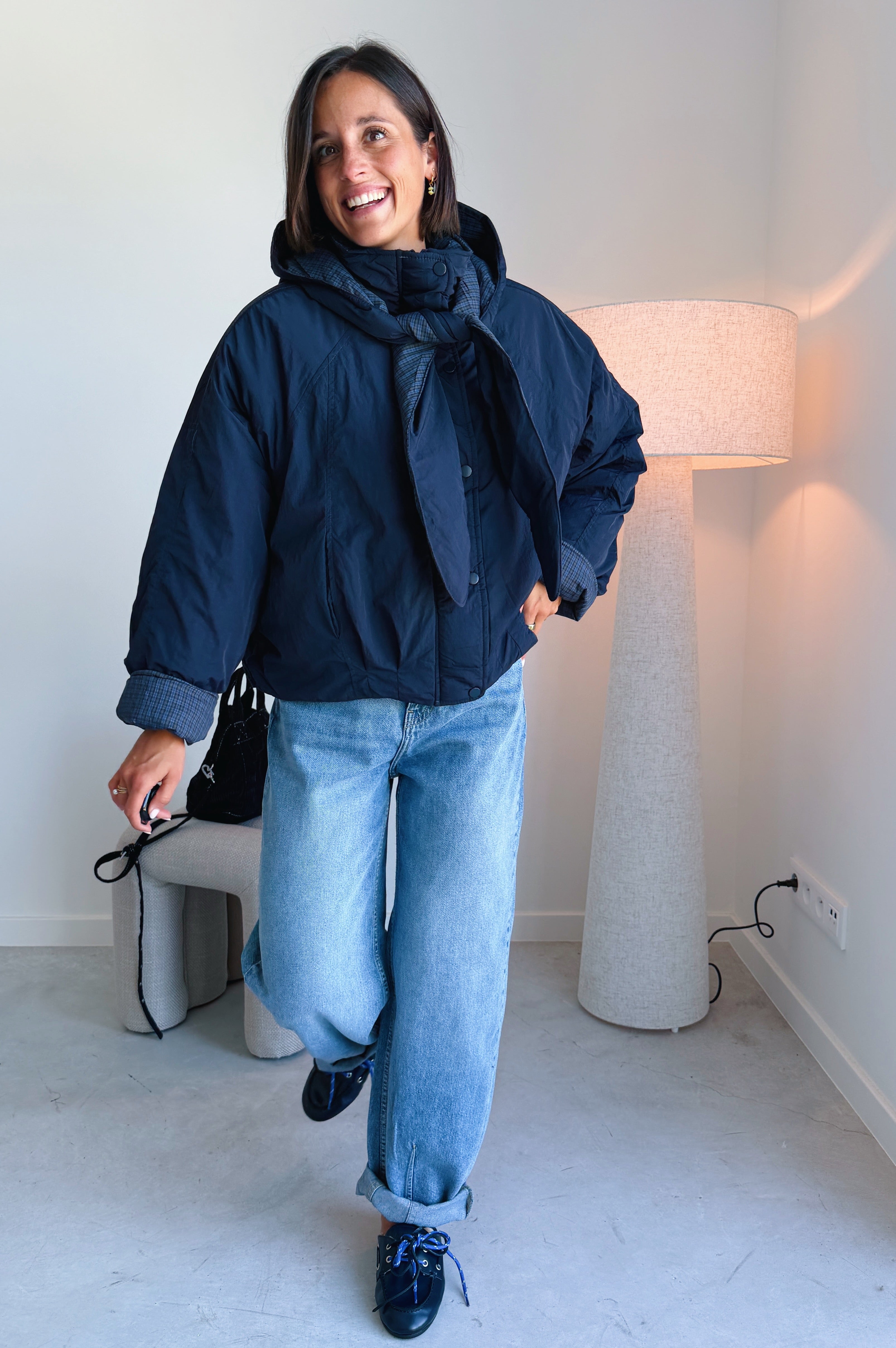 Talia jas blauw