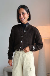 Yara gilet bruin