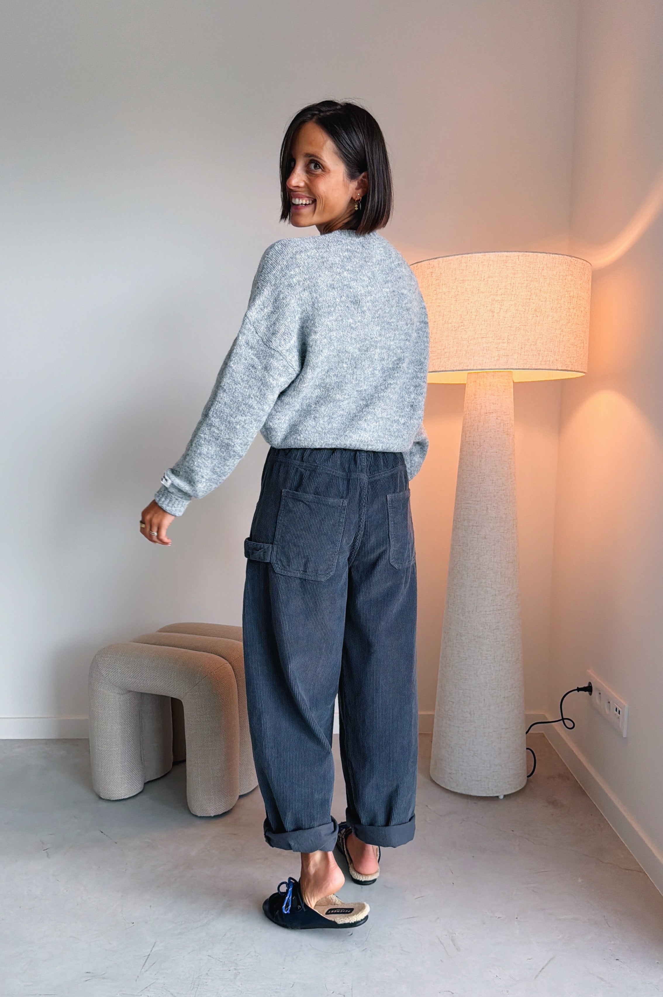 Nora broek grijs