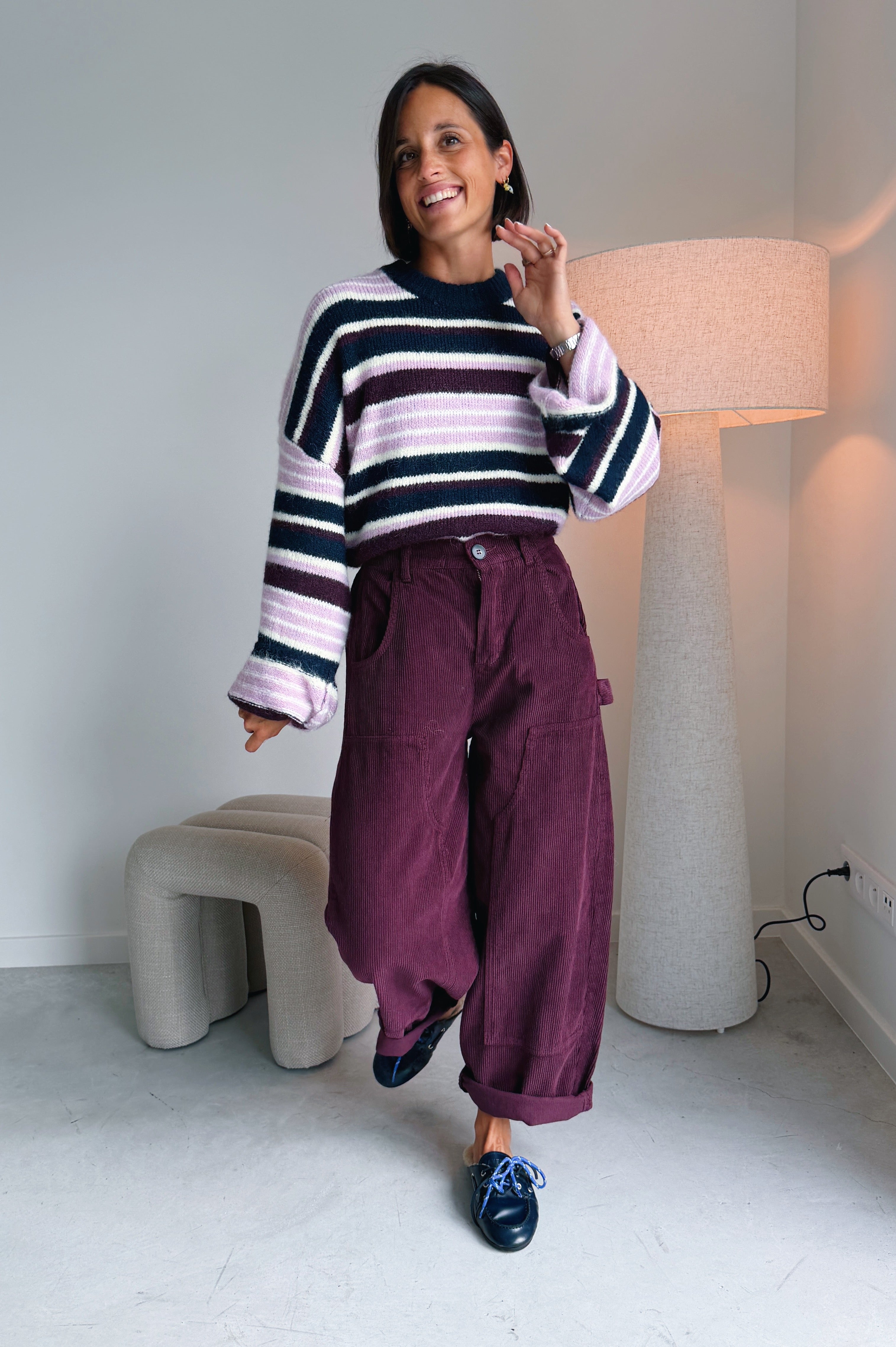 Nora broek bordeaux