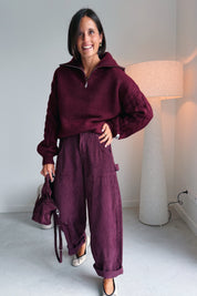Nora broek bordeaux