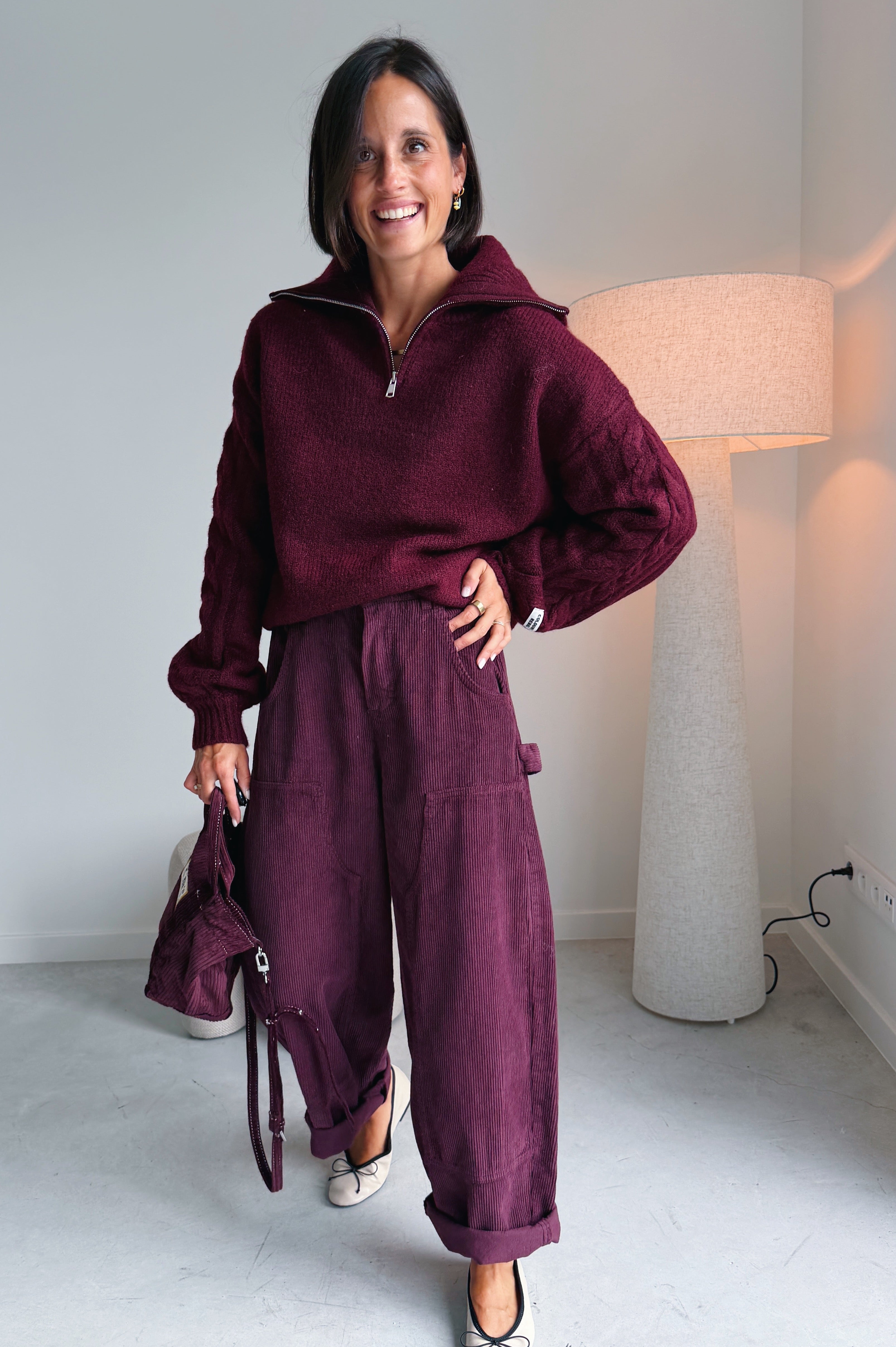 Nora broek bordeaux