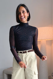 Neyo leopard mesh