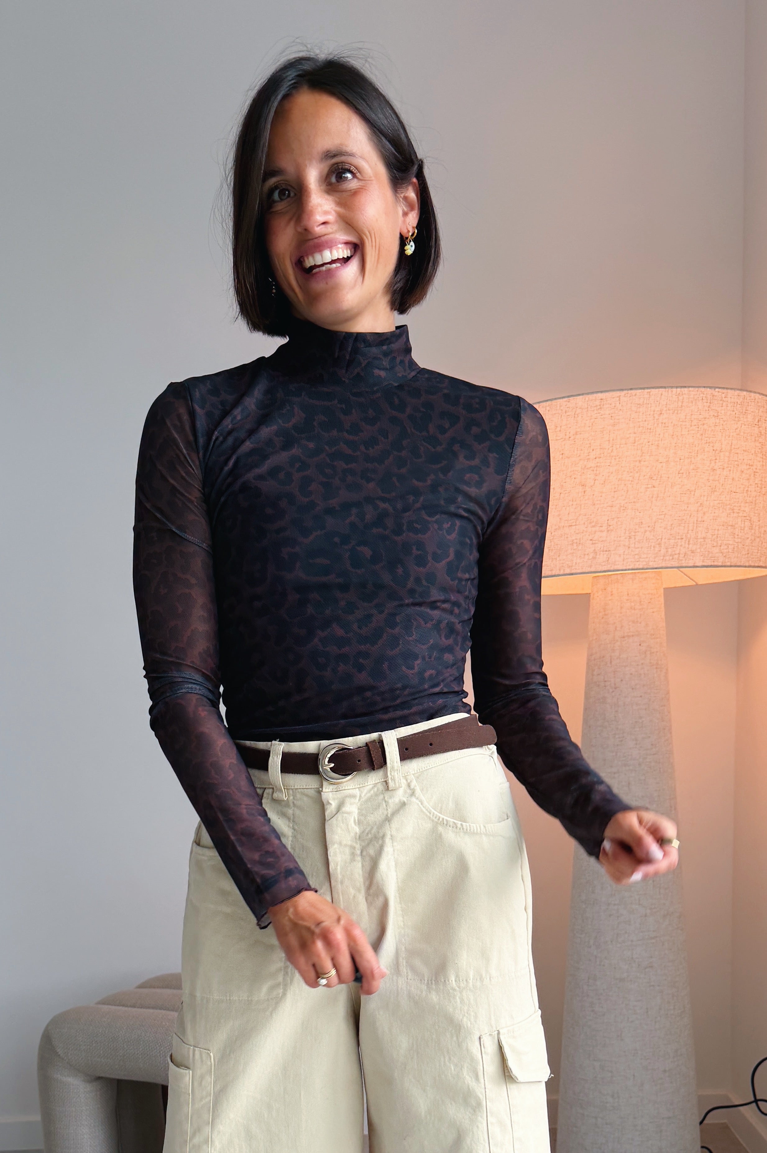 Neyo leopard mesh
