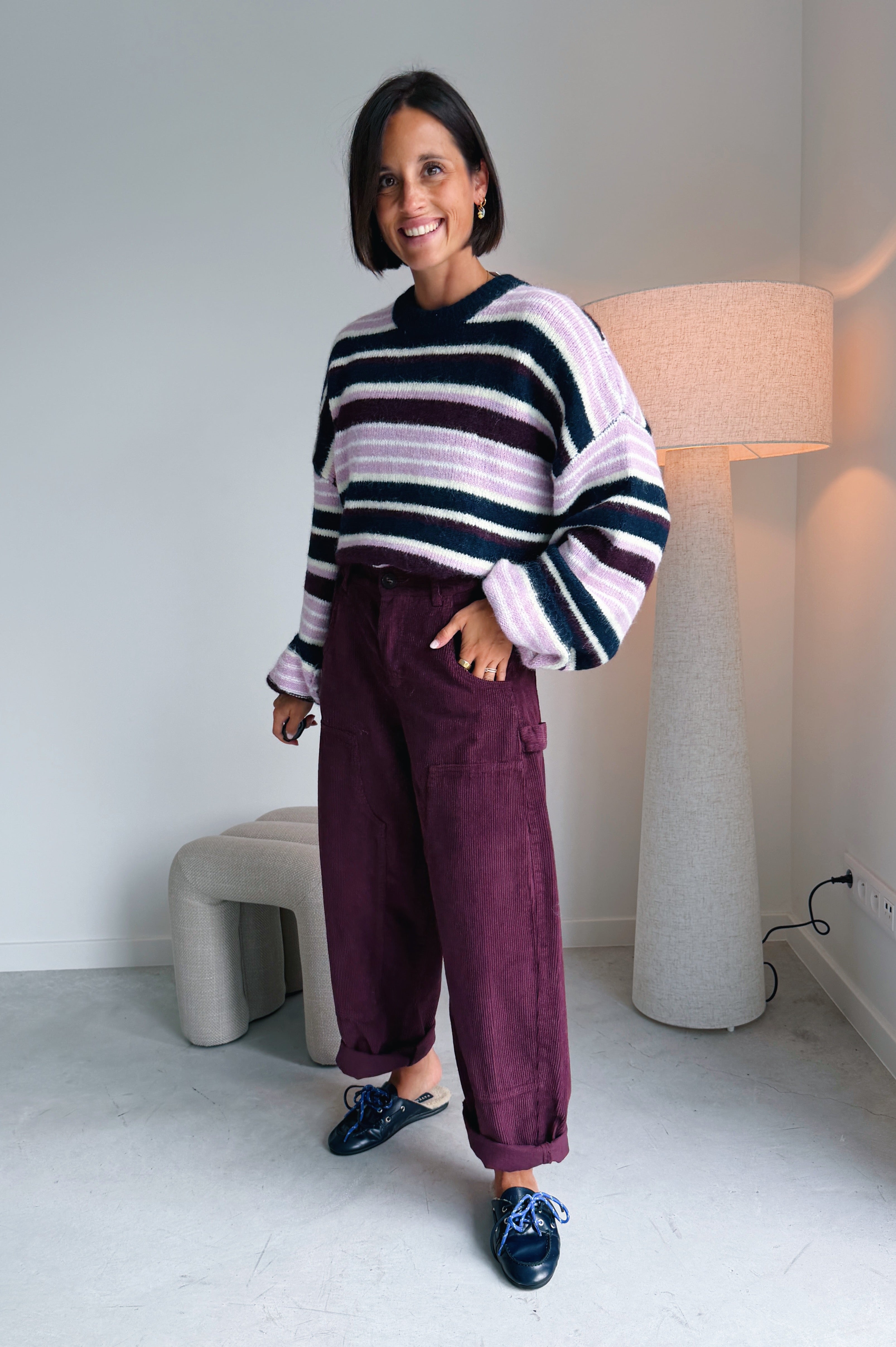 Nora broek bordeaux