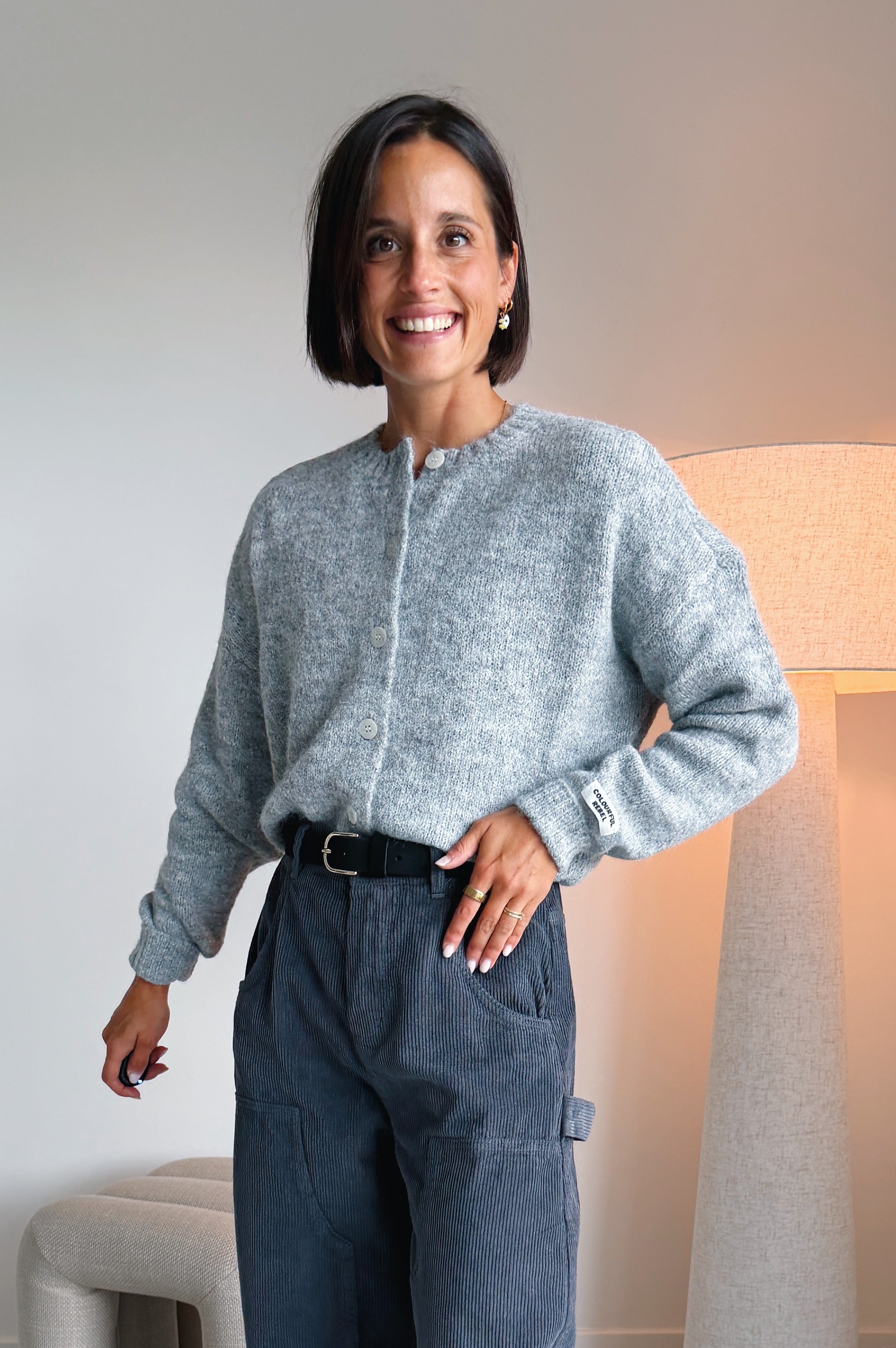 Yara gilet grijs