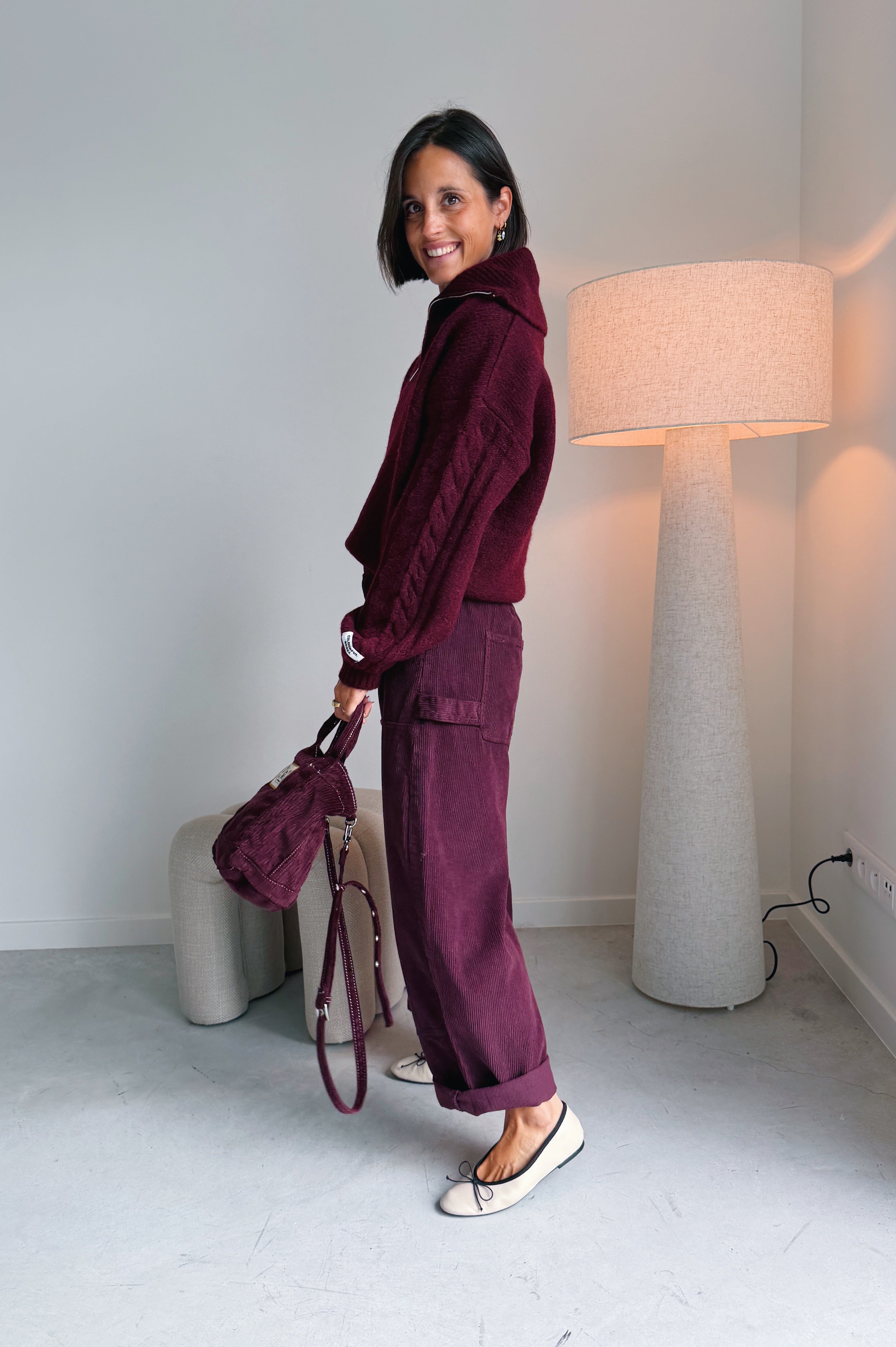 Nora broek bordeaux