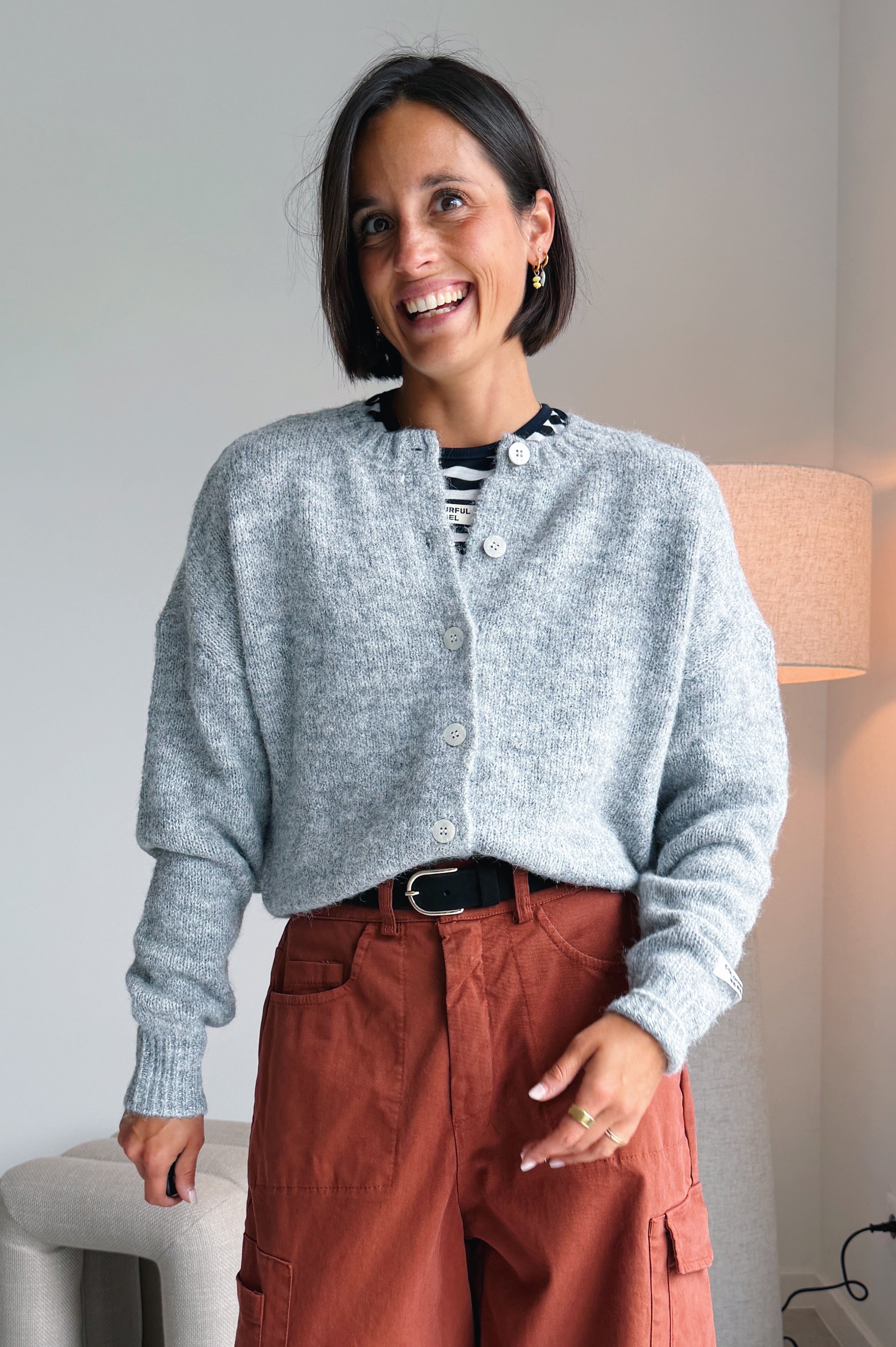 Yara gilet grijs