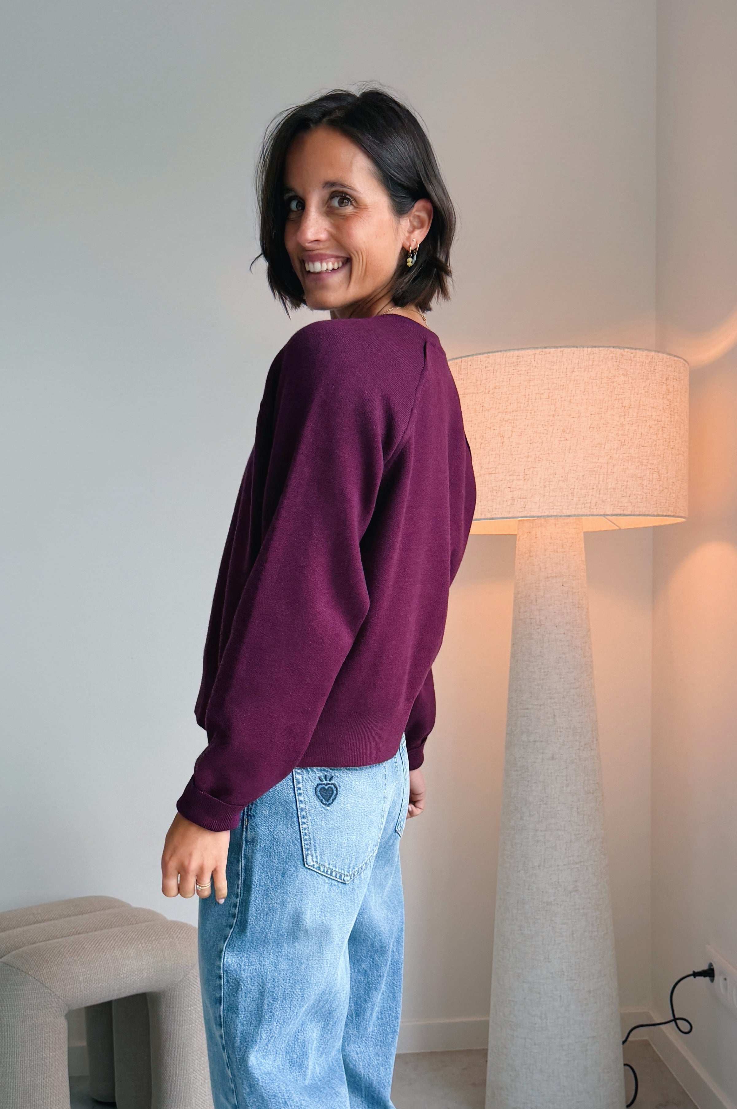 Vesta gilet bordeaux