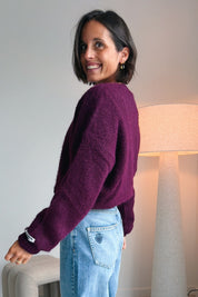Yara gilet bordeaux