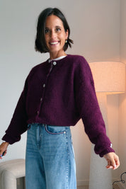 Yara gilet bordeaux
