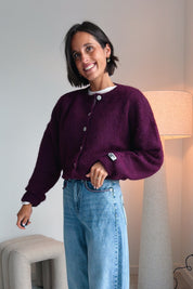 Yara gilet bordeaux