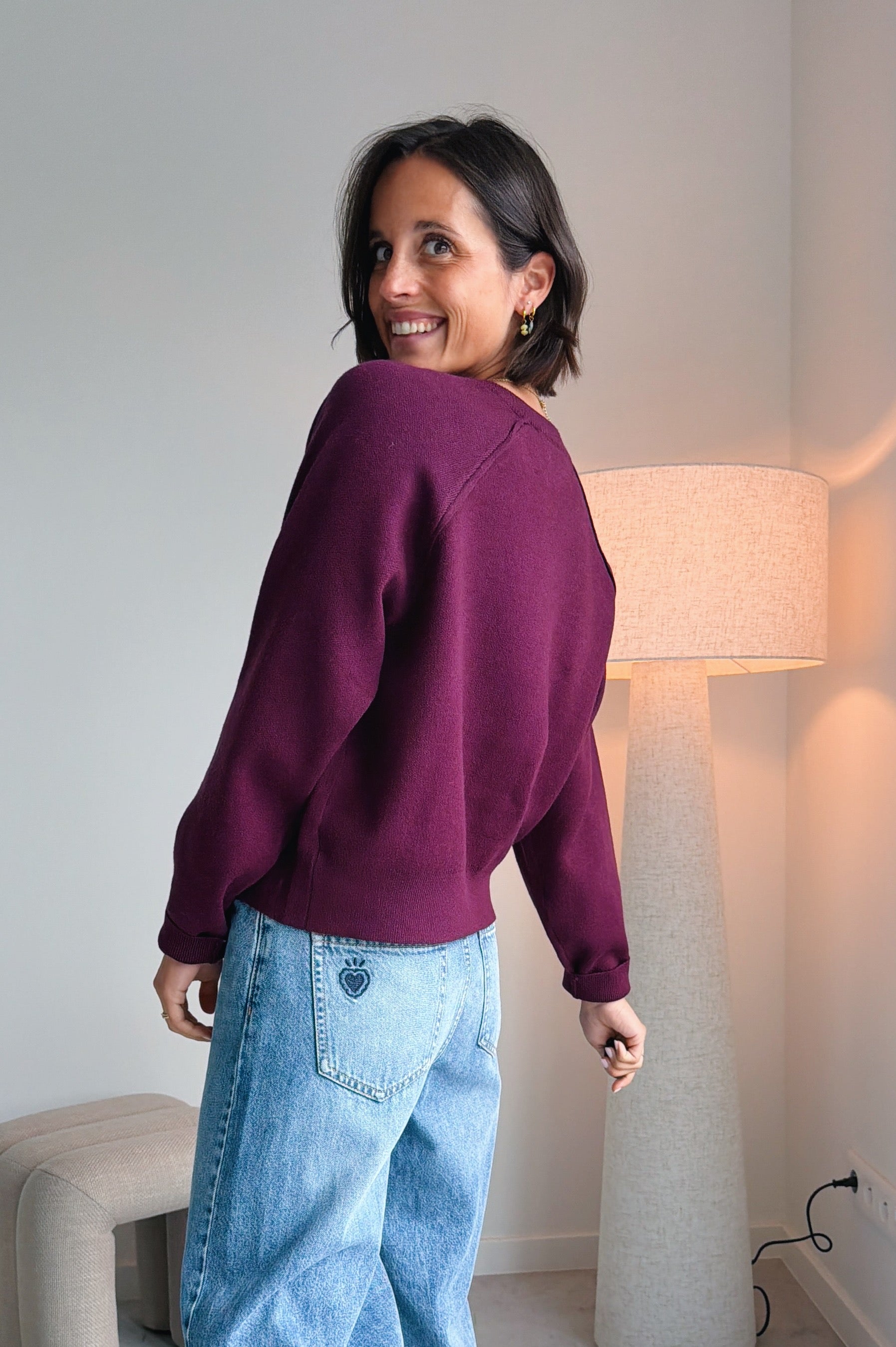 Vesta gilet bordeaux