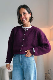 Yara gilet bordeaux