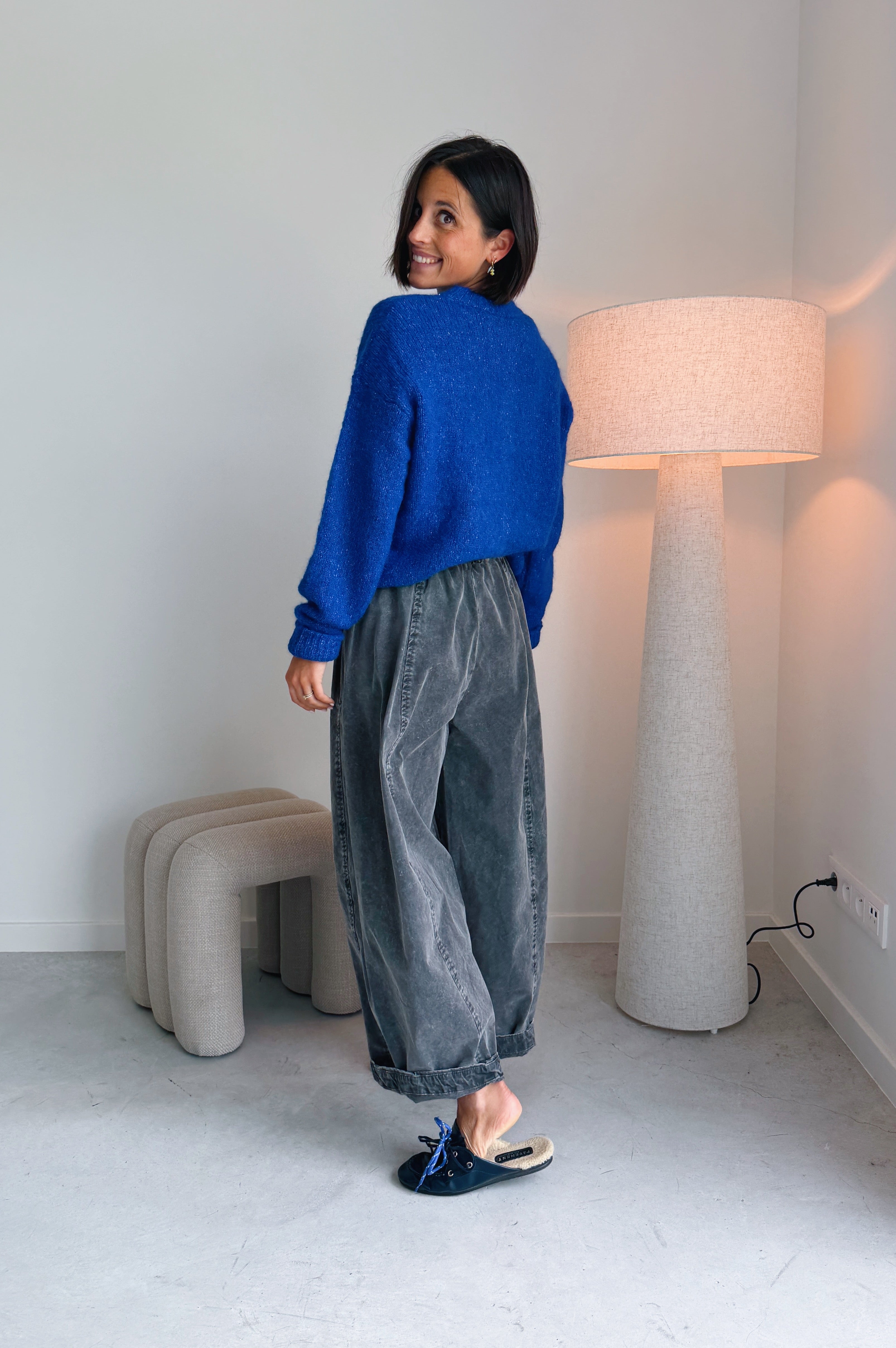 Mona broek grijs