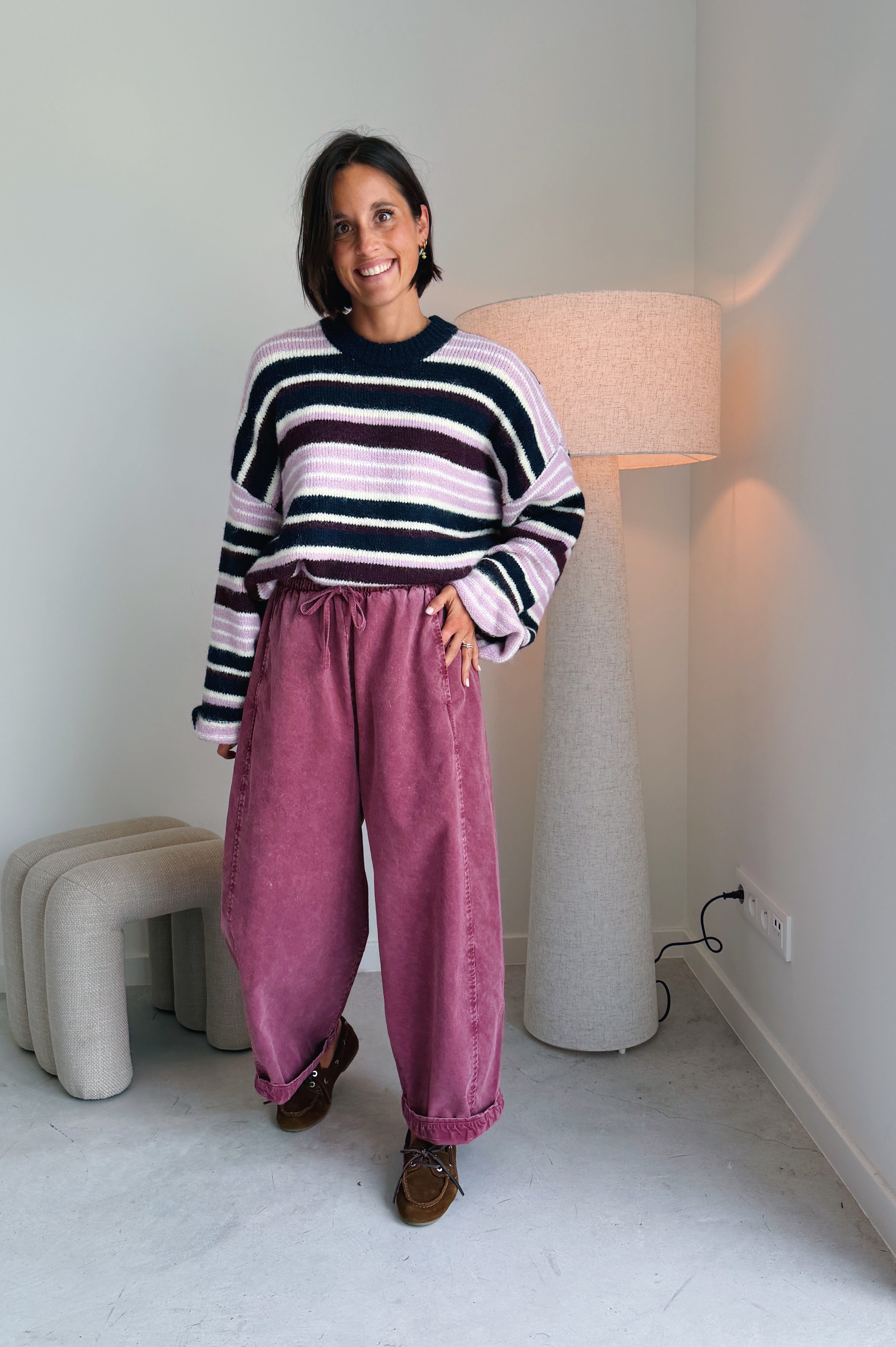 Mona broek roze