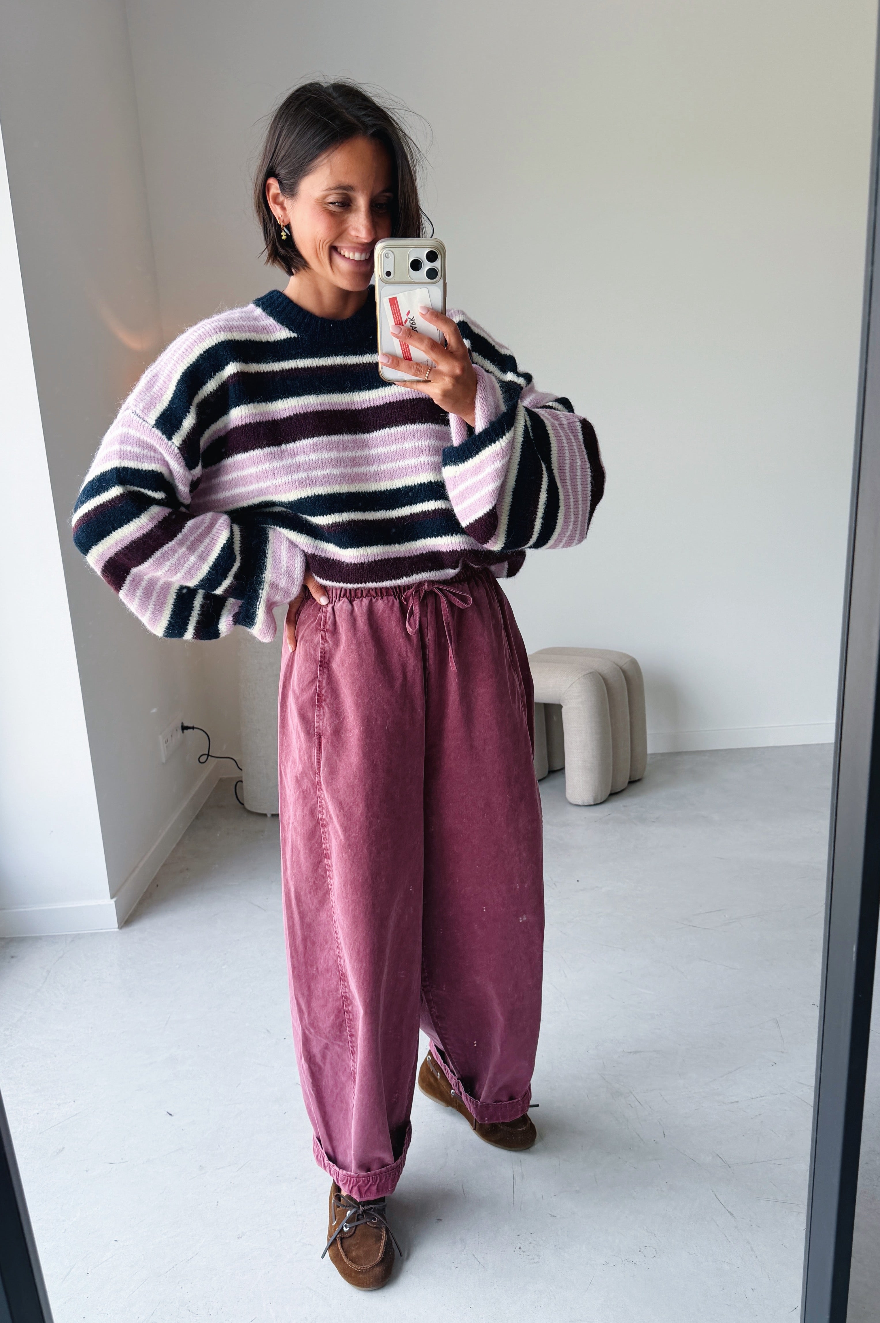 Mona broek roze