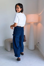 Nora broek marine