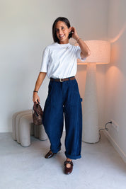 Nora broek marine