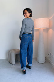 Camilla barrel jeans blauw