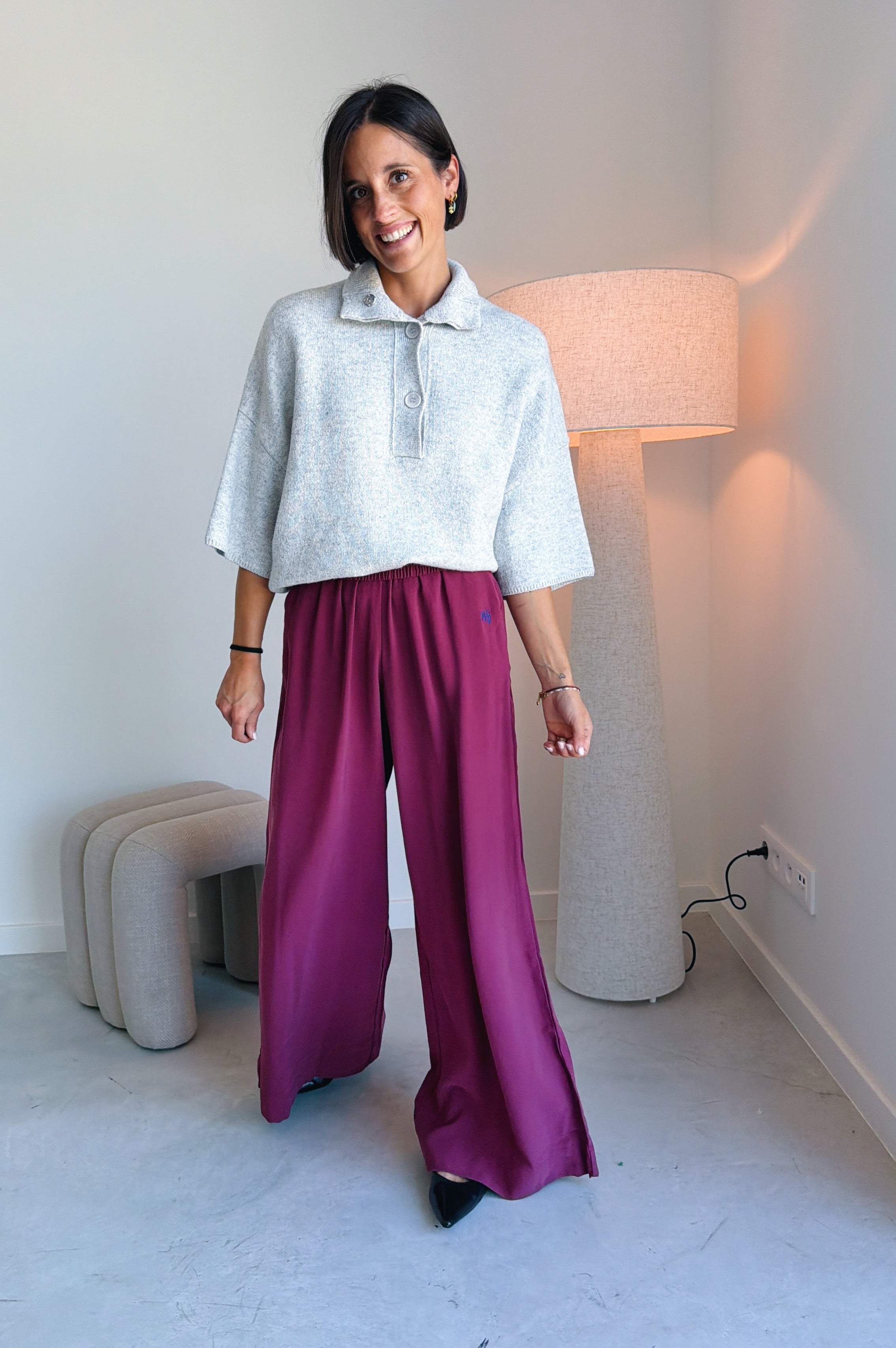 Meike broek framboos