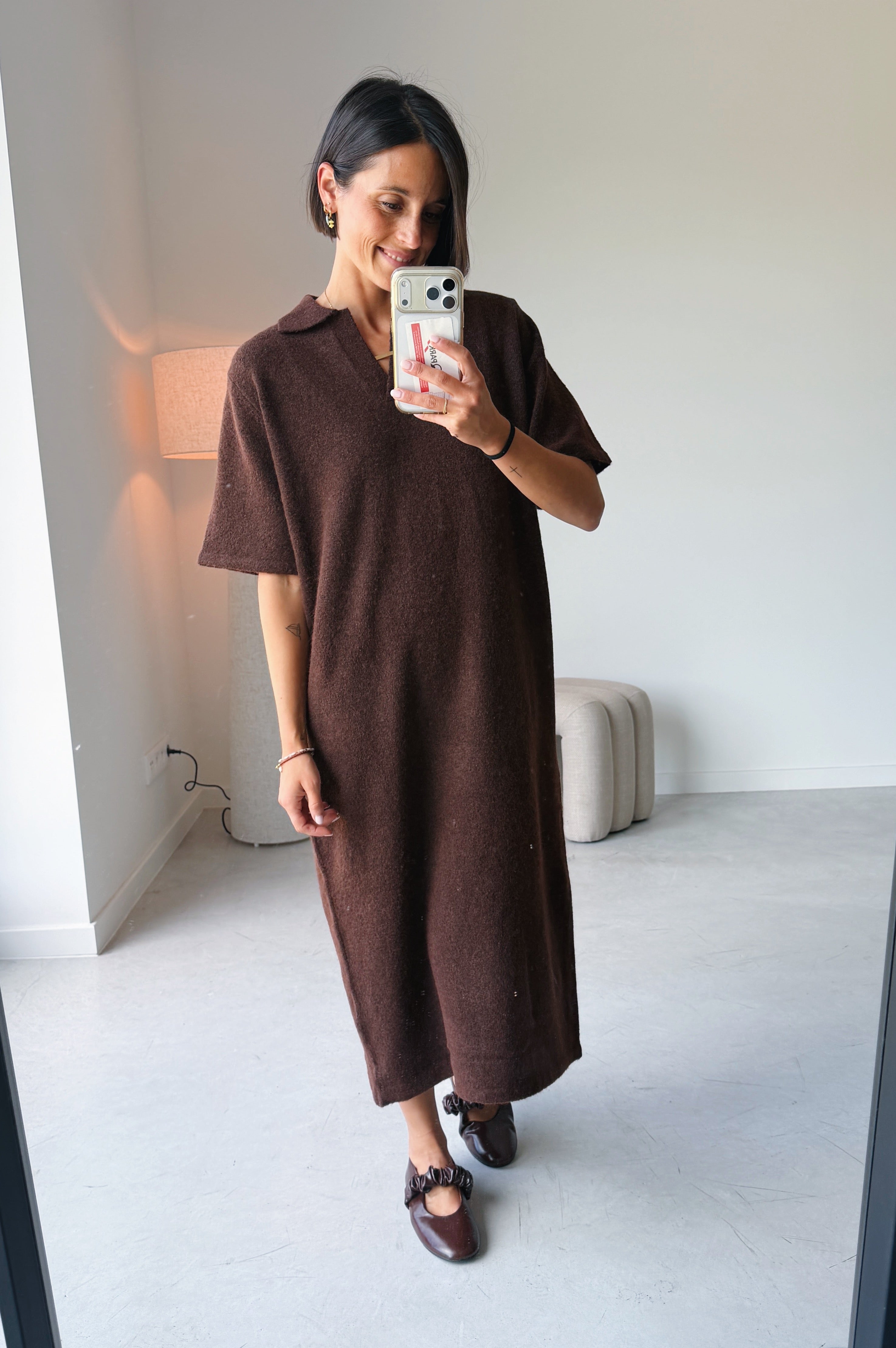 Dasila jurk bruin