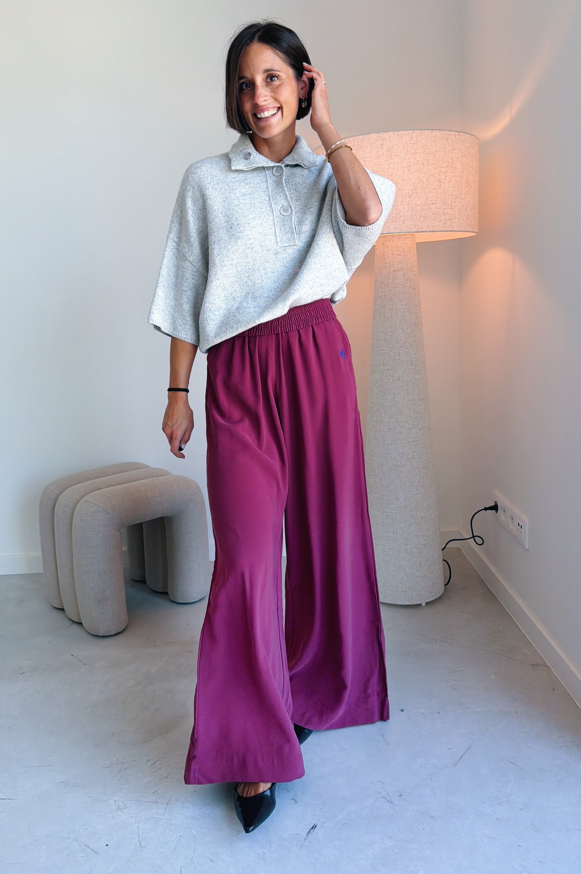 Meike broek framboos