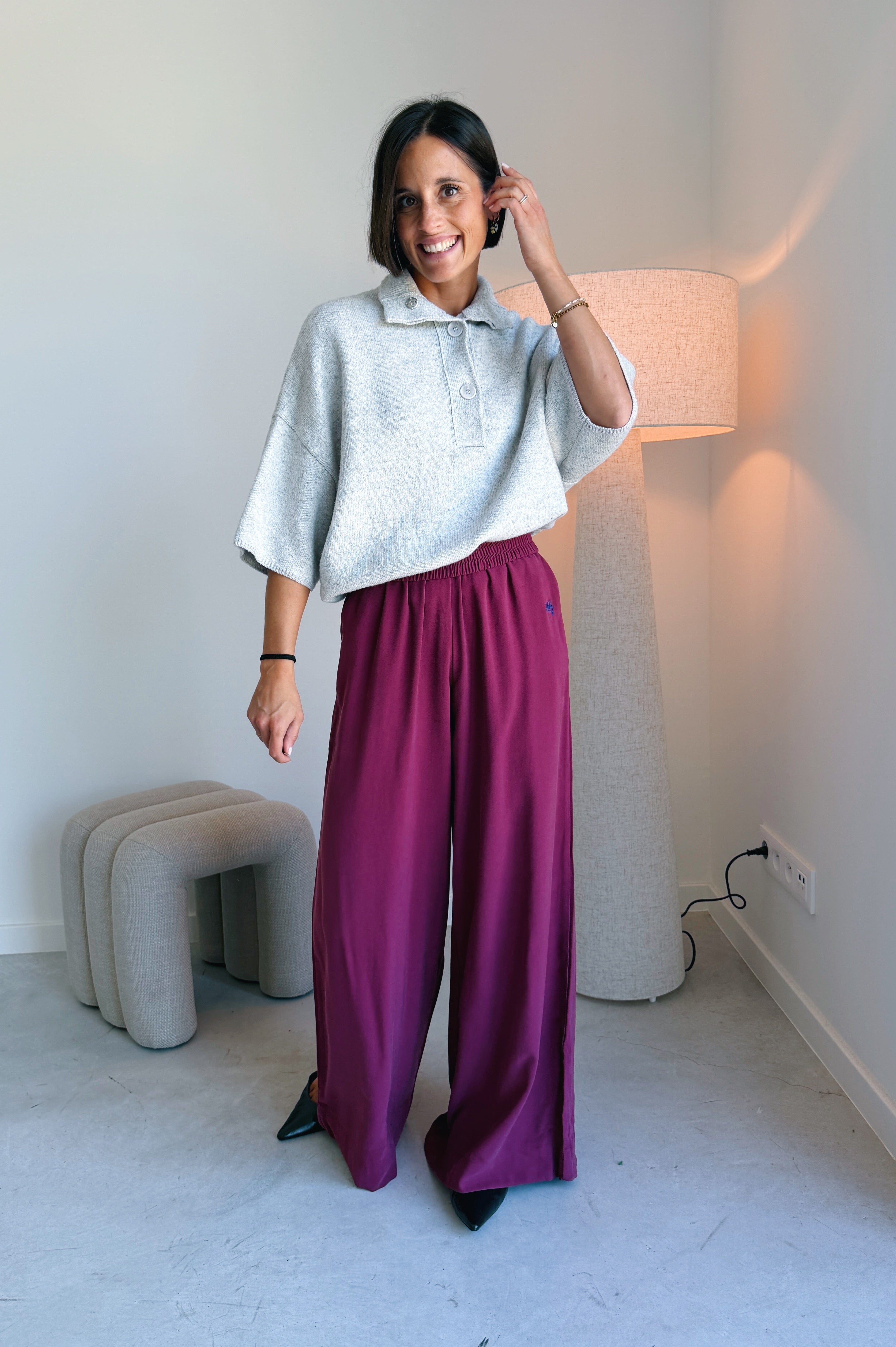 Meike broek framboos