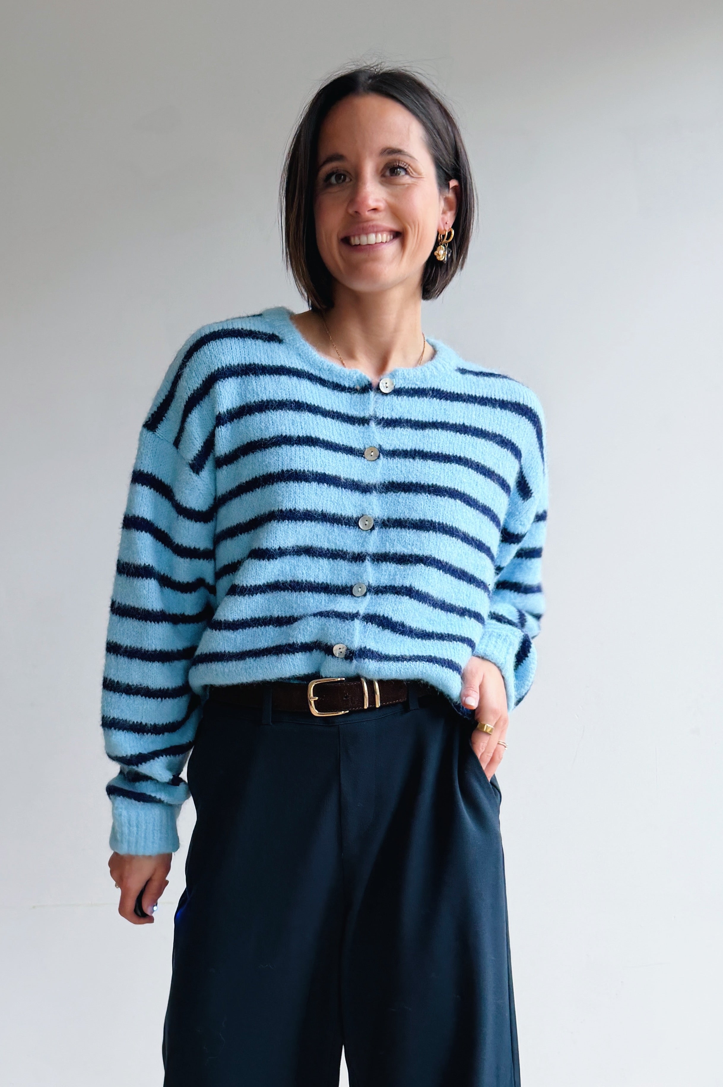 Vicky gilet blauw/marine