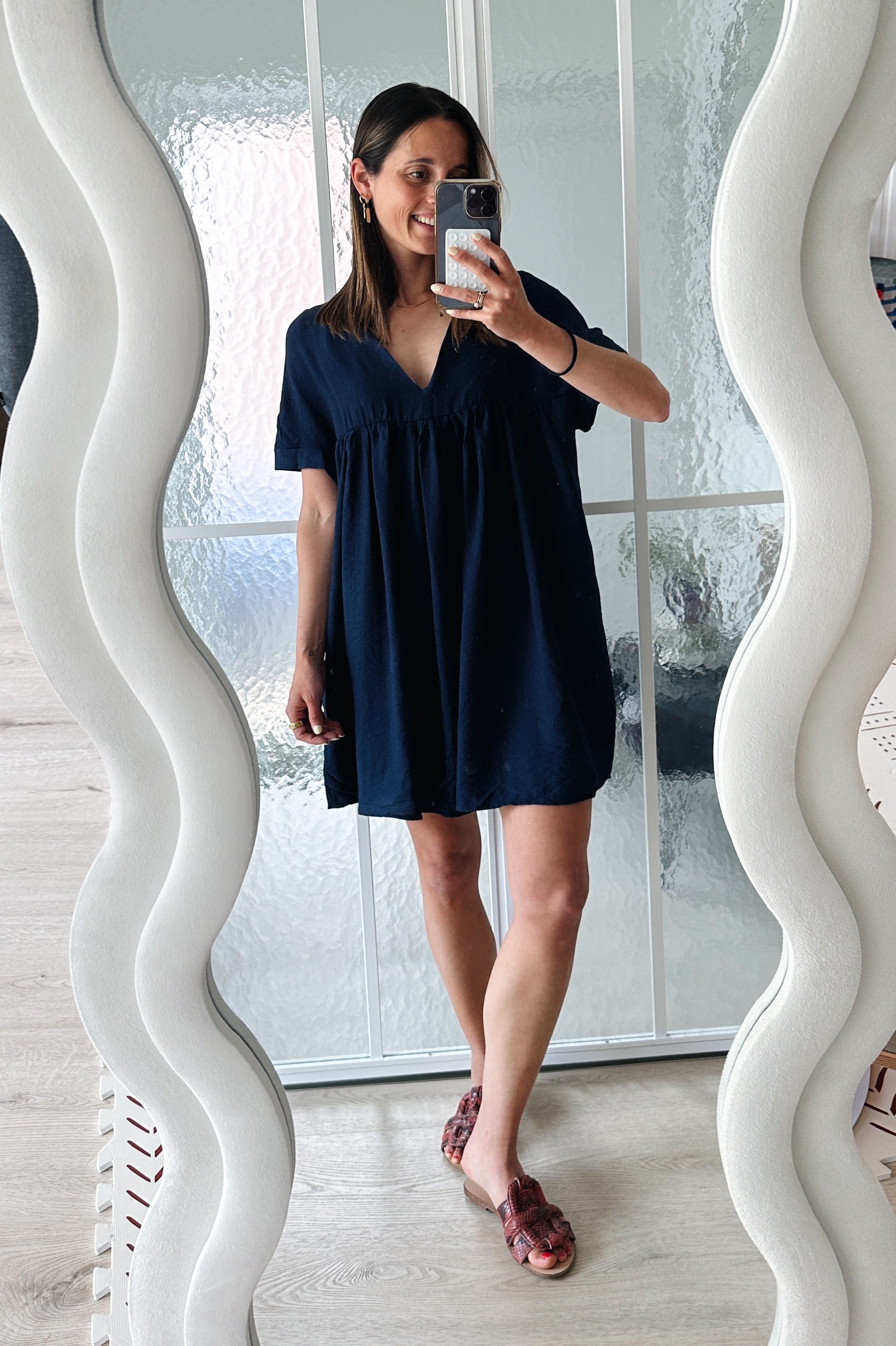 Isabella jurk marine